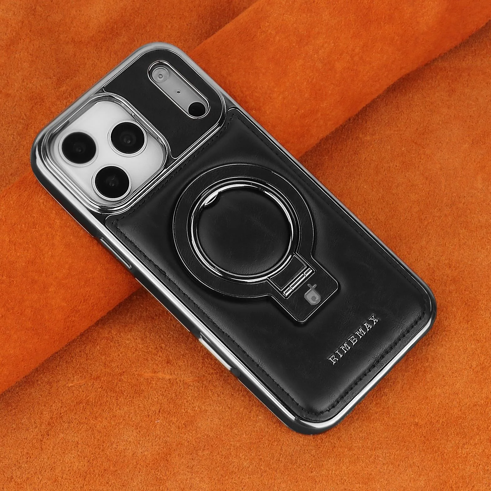 Etui na iPhone 17 Air (kolor: fioletowy) - skórzany magnetyczny stojak etui twarde silikonowe etui