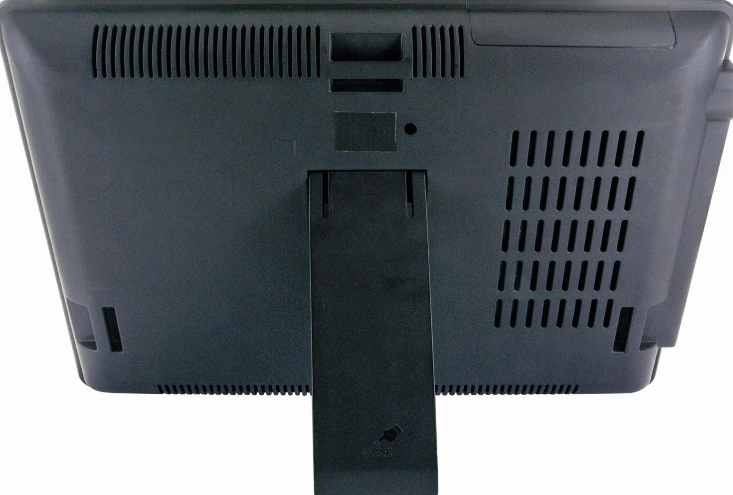 SCHWAIGER 716474 Przenośny odtwarzacz DVD 2 ekrany Przenośny odtwarzacz wideo Akumulator Pilot zdalnego sterowania Gniazdo SD Złącze USB Stojak samochodowy z materiałem montażowym
