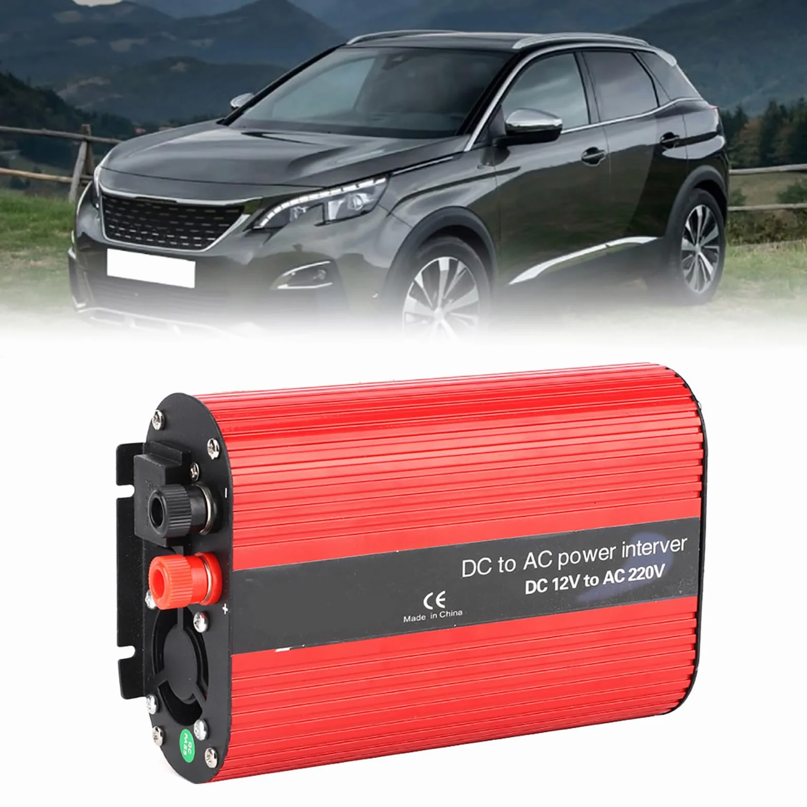 Cryfokt 700W Przenośny Inwerter Zasilania, DC 12V na AC 220V-240V Podwójny Konwerter USB do Samochodu z Wieloma Ochronami, Zmodyfikowane Fale Sinusoidalne dla Urządzeń Domowych