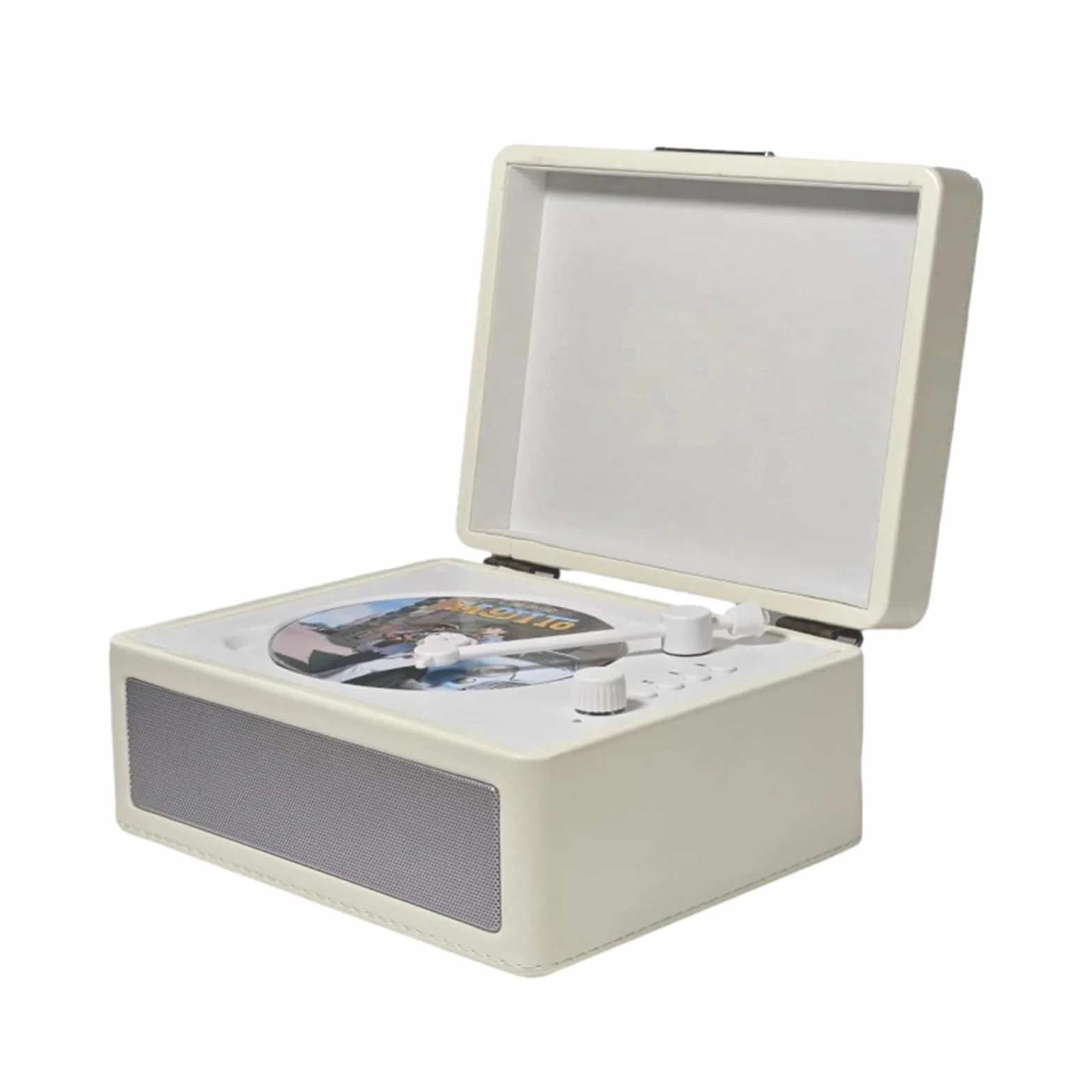 Odtwarzacz CD Retro Vintage Z Dysku USB i Płyty w Kształcie Tacy - Dla Entuzjastów Muzyki i Kolekcjonerów