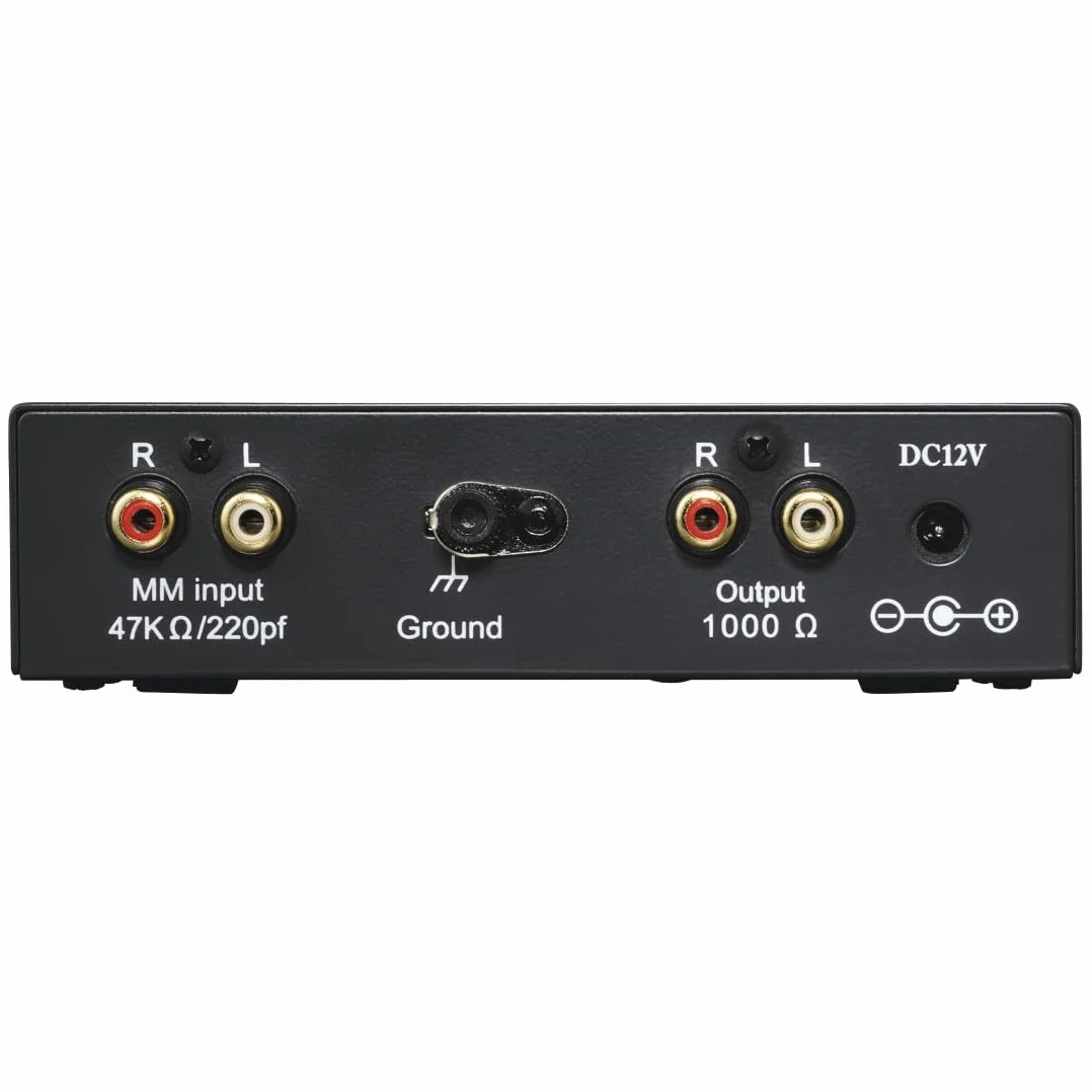 Hama Przedwzmacniacz stereo phono PA 506 (do gramofonów, wraz z zasilaczem 230V/50Hz, 3000mA, kabel cinch 0,9 m) czarny