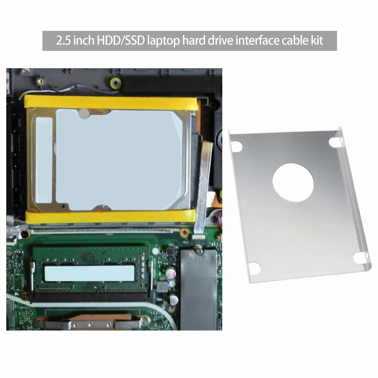 Złącze kabla dysku twardego 2,5" HDD/SSD z uniwersalnym wspornikiem kompatybilne z ASUS VivoBook 14 15 S14 S15 S430 S530 X412 X512 R424 R564
