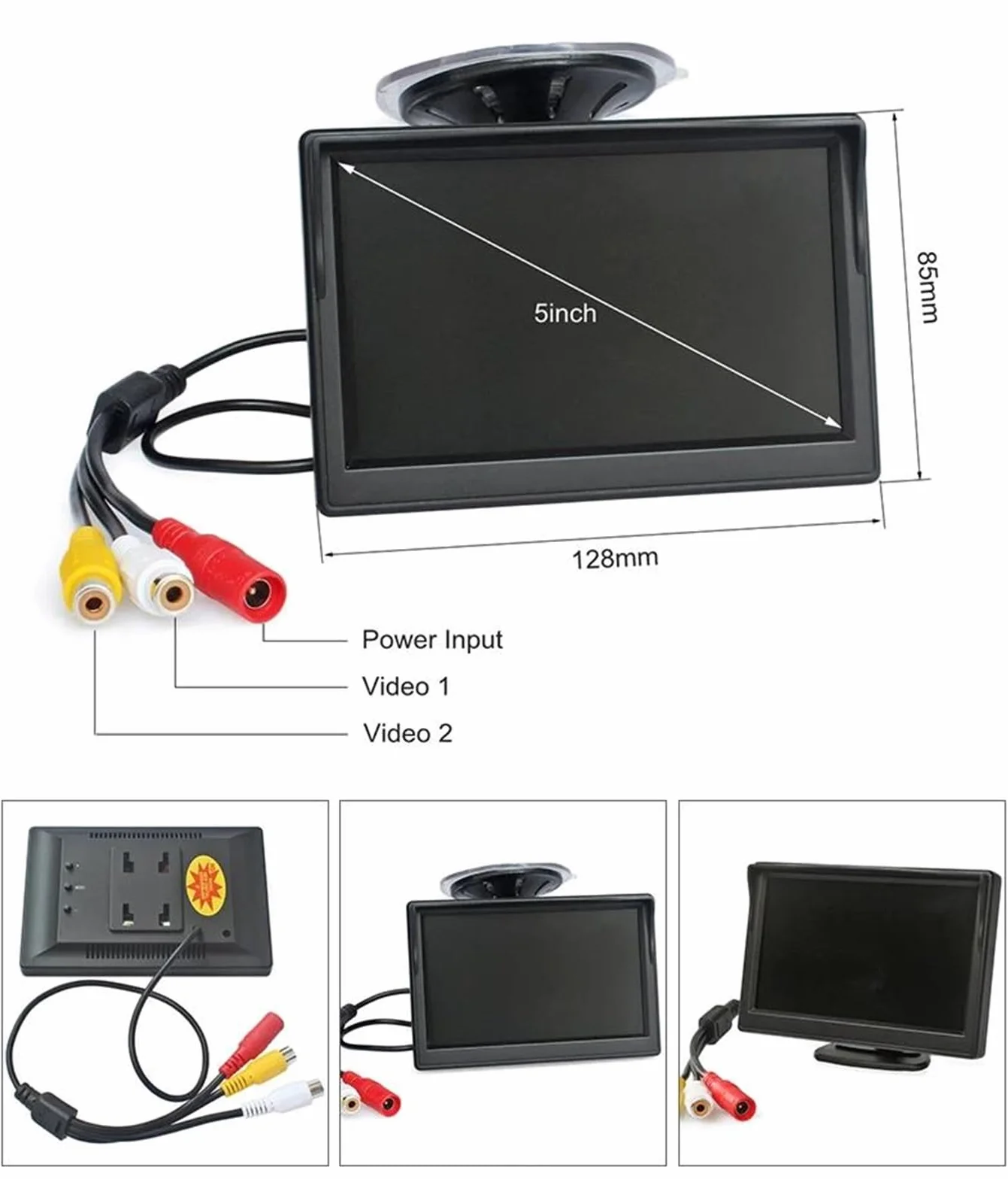 Samochodowa kamera cofania kamera cofania monitor cofania samochód mini kamera kamera cofania bezprzewodowy wyświetlacz LCD 5 HD
