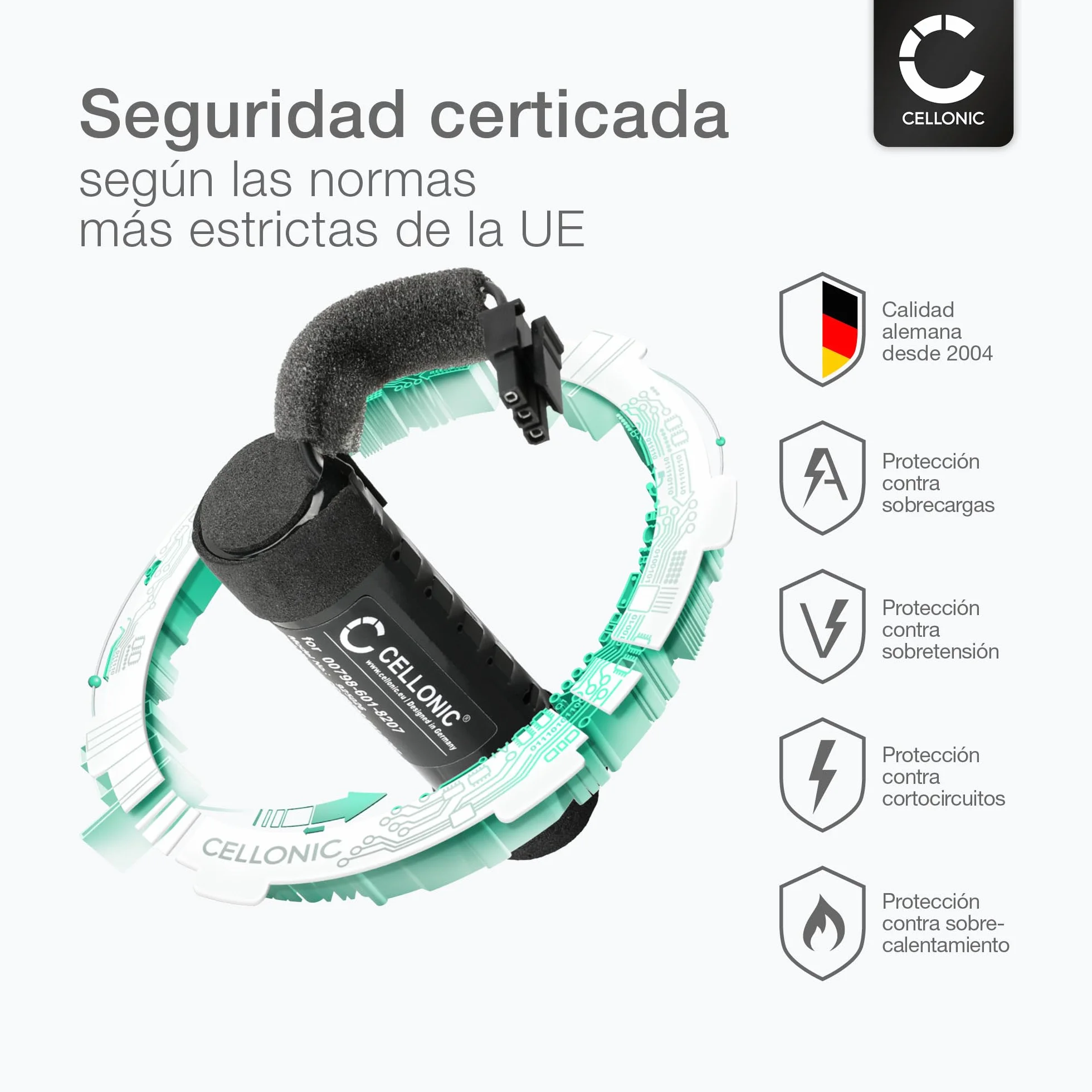 CELLONIC, Bateria do głośników kompatybilna z Logitech UE Boom 2, Ultimate Ears Boom 2 (3400 mAh, 3,7 V) Zamienna bateria 00798-601-8207