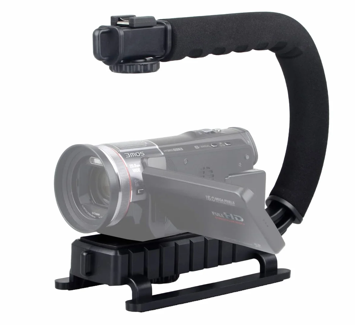 Khalia-Foto ayex Action Grip stabilizator wideo do kamkorderów i lustrzanek cyfrowych – statyw dla spokojnych nagrań wideo