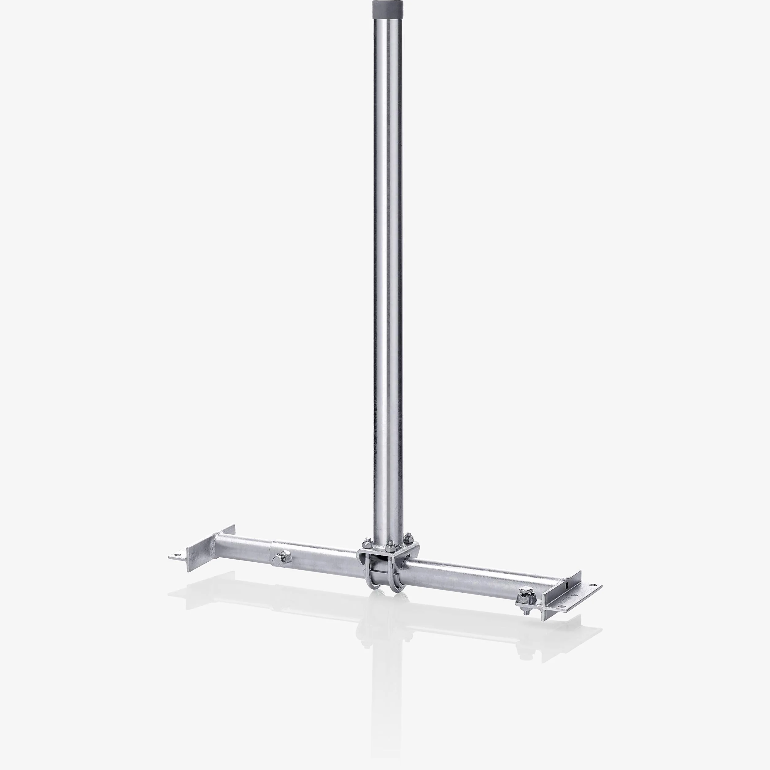 Fuba DSP 090 uchwyt do krokwi dachowych – certyfikat TÜV do misek satelitarnych o średnicy do 1,0 m, odległość krokwi 52 do 85 cm, wysokość masztu 90 cm, Ø 48 mm, ocynkowany ogniowo