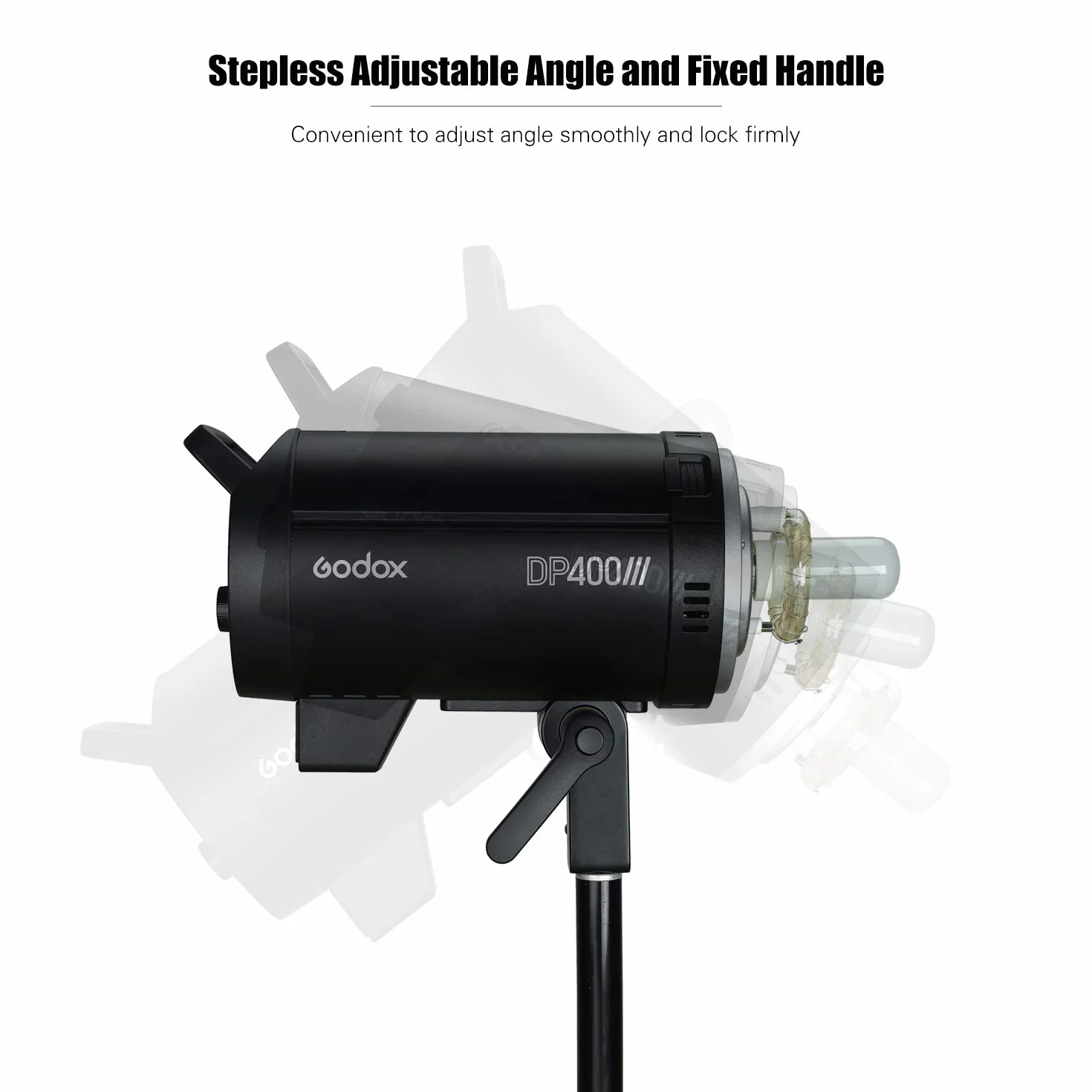 GODOX DP400III Studio lampa błyskowa, 400 W, 2,4 G, bezprzewodowy system X, lampa błyskowa z uchwytem Bowens Mouns, 5600 K, temperatura barwowa, fotografia, miganie