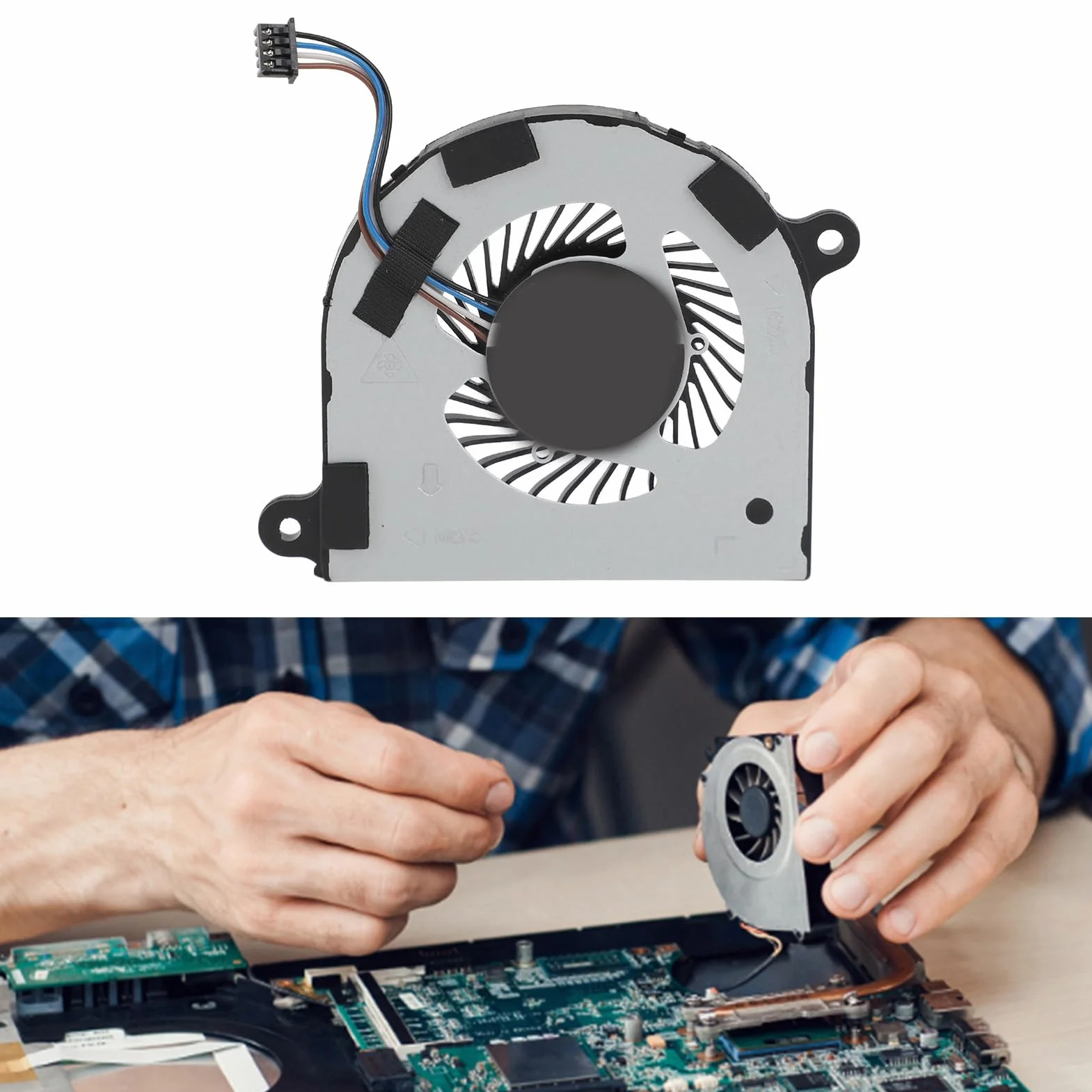 Zapasowy Wentylator Chłodzący CPU do Latitude 7480 E7480 7490 E7490 Laptopa, 4-pinowe Złącze Zasilania, DC 5V 2W