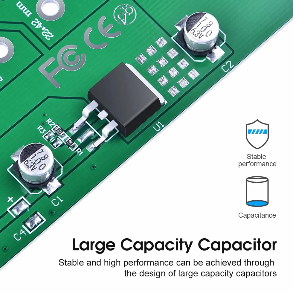 ELUTENG Adapter konwertera NGFF M.2 na SATA M.2 NGFF na 22-pinowy klucz na bazie karty SATA III B/B + M 2280 2260 2242 2230 mm SSD Super Speed 6 Gb/s do laptopa stacjonarnego