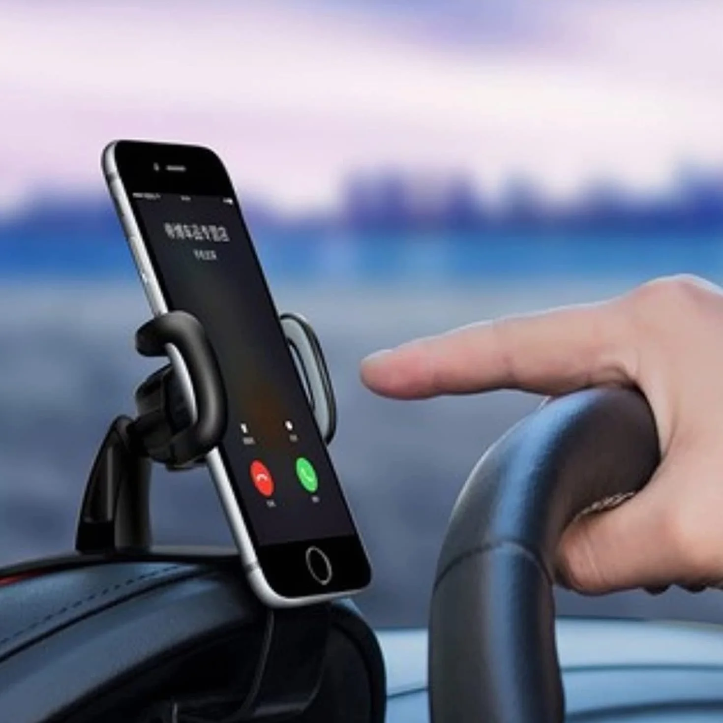 Uchwyt Telefon Uchwyt do deski rozdzielczej samochodu uchwyt na telefon stojak klip kołyskę uniwersalny komórkowy GPS wspornik klipsa obrotowy telefonu komórkowego Do Samochodu(Black- c)