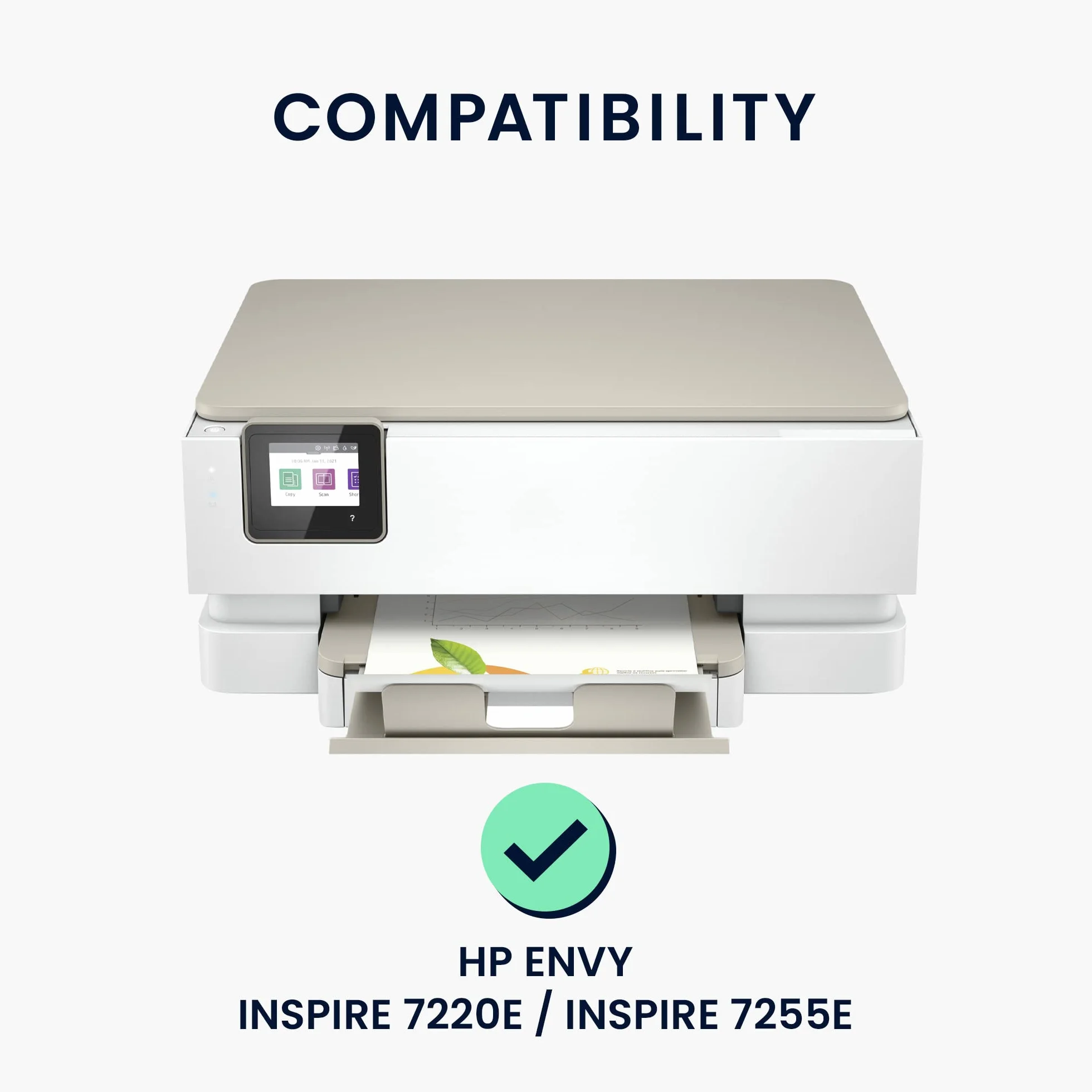 kwmobile Osłona przeciwpyłowa kompatybilna z HP Envy Inspire 7220e / Inspire 7255e, etui do drukarki, pokrowiec z tkaniny, jasnoszary