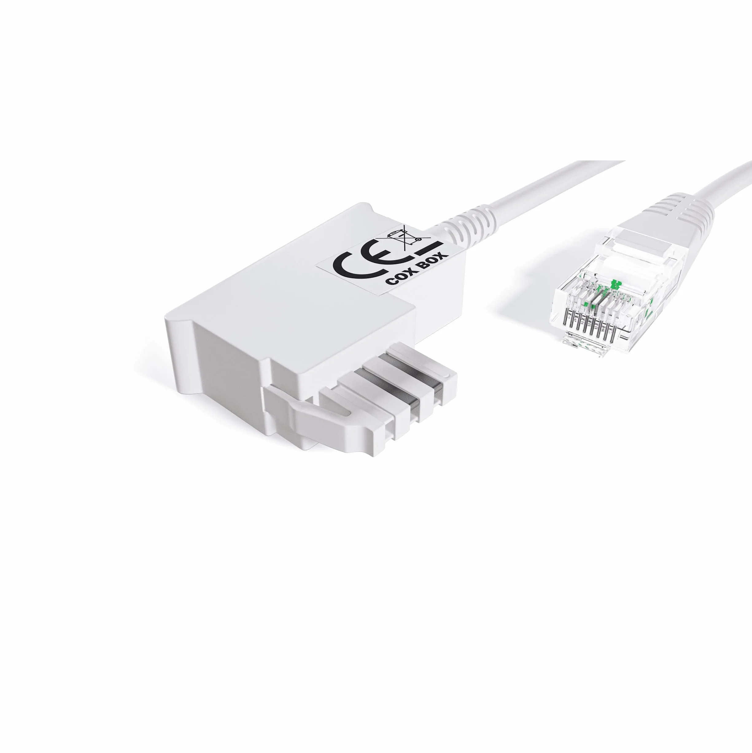Kabel DSL TAE RJ45 biały VDSL ADSL do routera Fritzbox Speedport Easybox