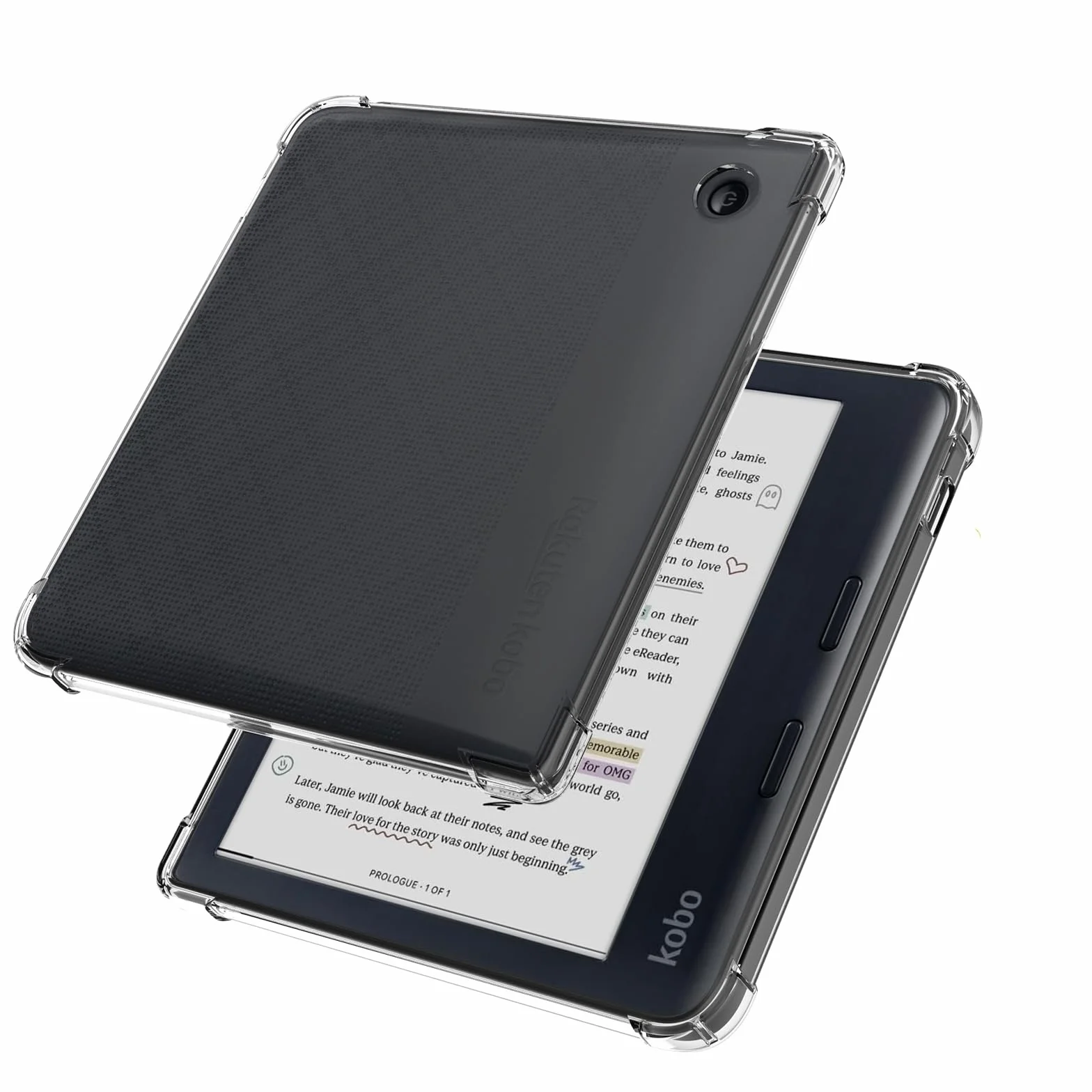 Tenano Przezroczyste Etui do Kobo Libra Colour (Model: N428) 2024 i Tolino Vision Colour – Lekka, Zadrapanioodporna Silikonowa Obudowa