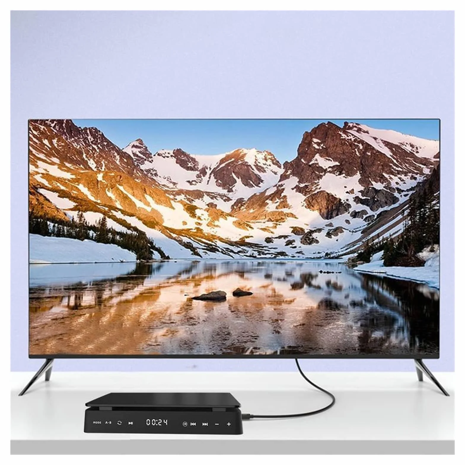 Przenośny odtwarzacz DVD, Przenośny odtwarzacz Odtwarzacze DVD Rozdzielczość 1080p Full-HD Odtwarzacz domowy Port USB Smukła konstrukcja Wielofunkcyjny do domu,for Home,Car