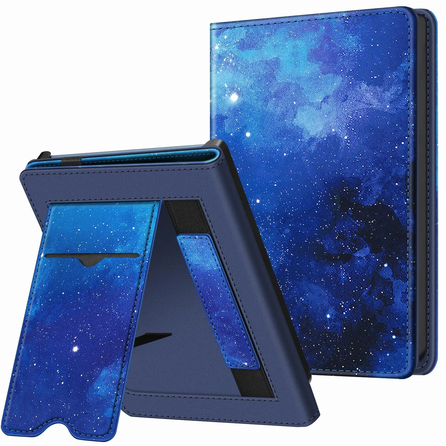 Fintie Etui na Pocketbook Fresh Pro/Pro Color (2023/2024) E-Reader - Kickstand Protective Case z przegrodą na karty, pętla na nadgarstek i funkcja automatycznego uśpienia/budzenia, niebo