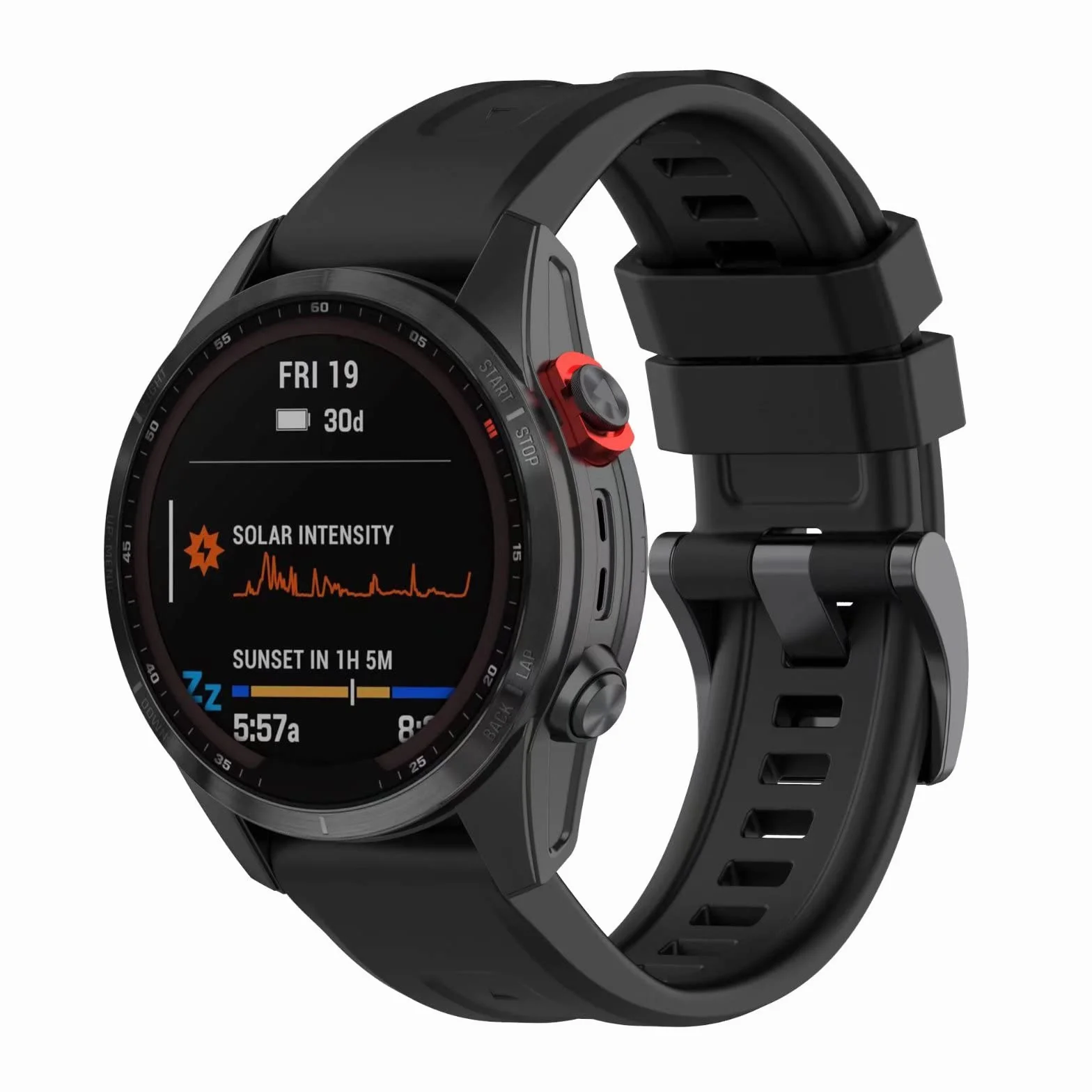 Silikonowy pasek kompatybilny z Garmin Epix Gen 2, 22 mm