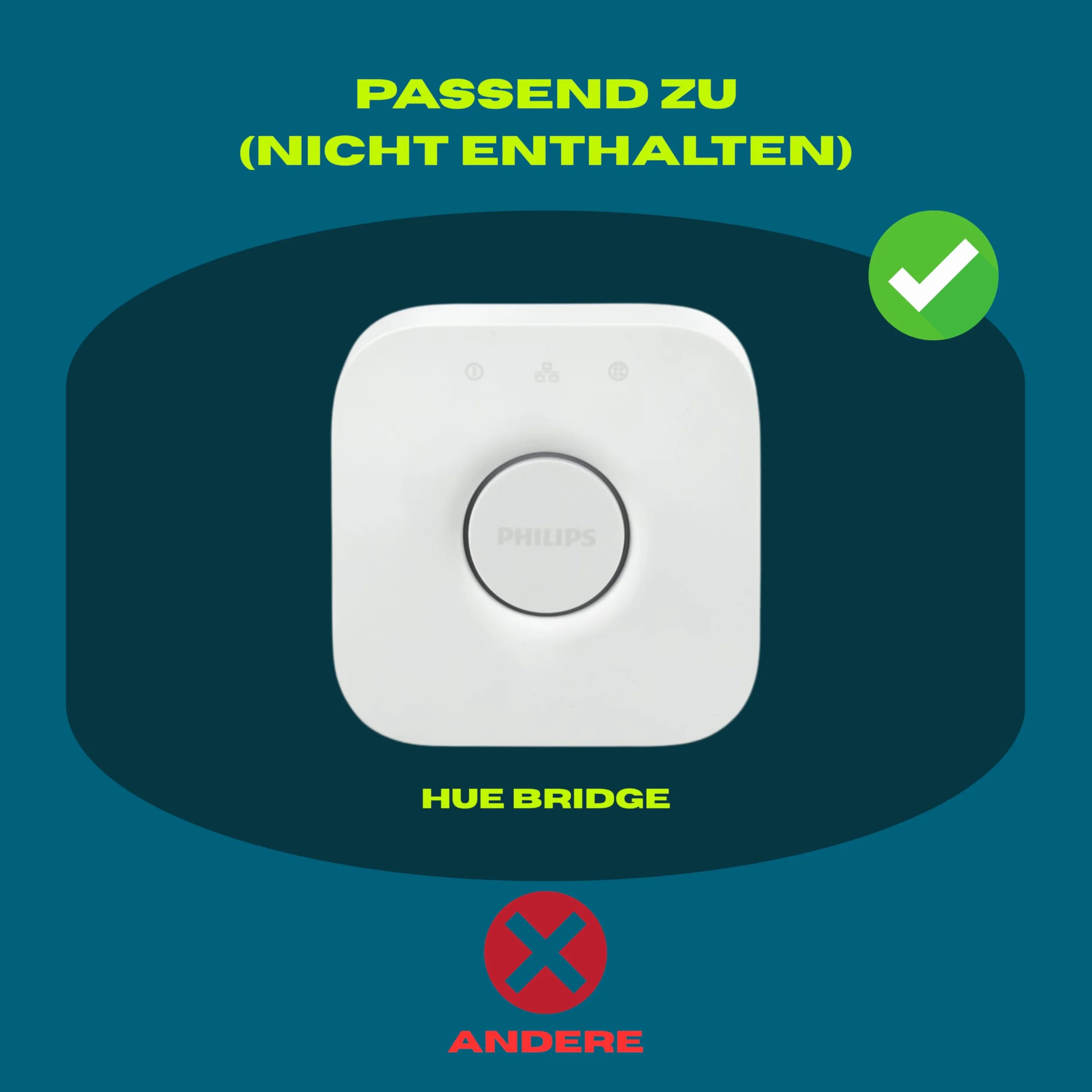 Philips Hue Bridge Uchwyt ścienny z tworzywa sztucznego do Smart Home