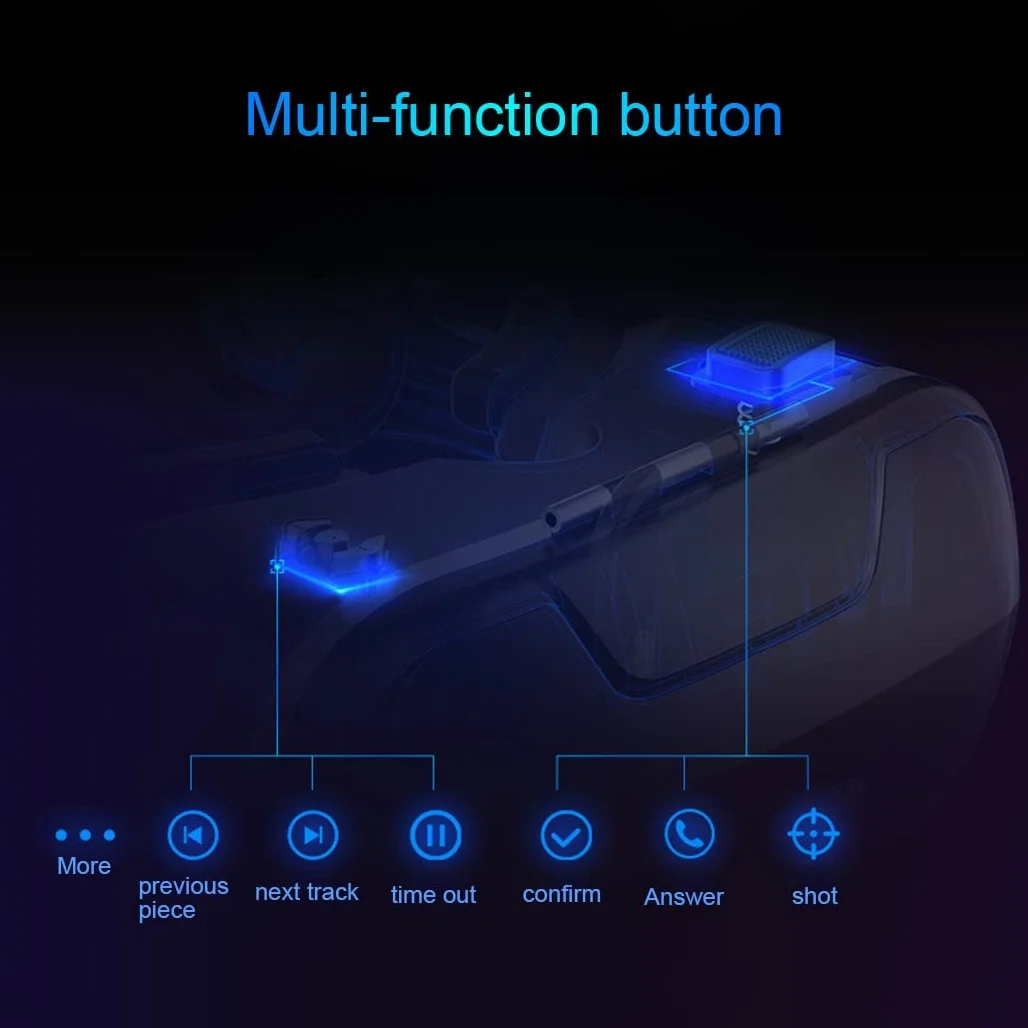 Okulary VR, zestaw słuchawkowy do wirtualnej rzeczywistości, zestawy słuchawkowe VR obsługują system Android i iOS, połączenie Bluetooth do iPhone'a 13 Pro Max/13 Pro/13/12/11, do Samsung