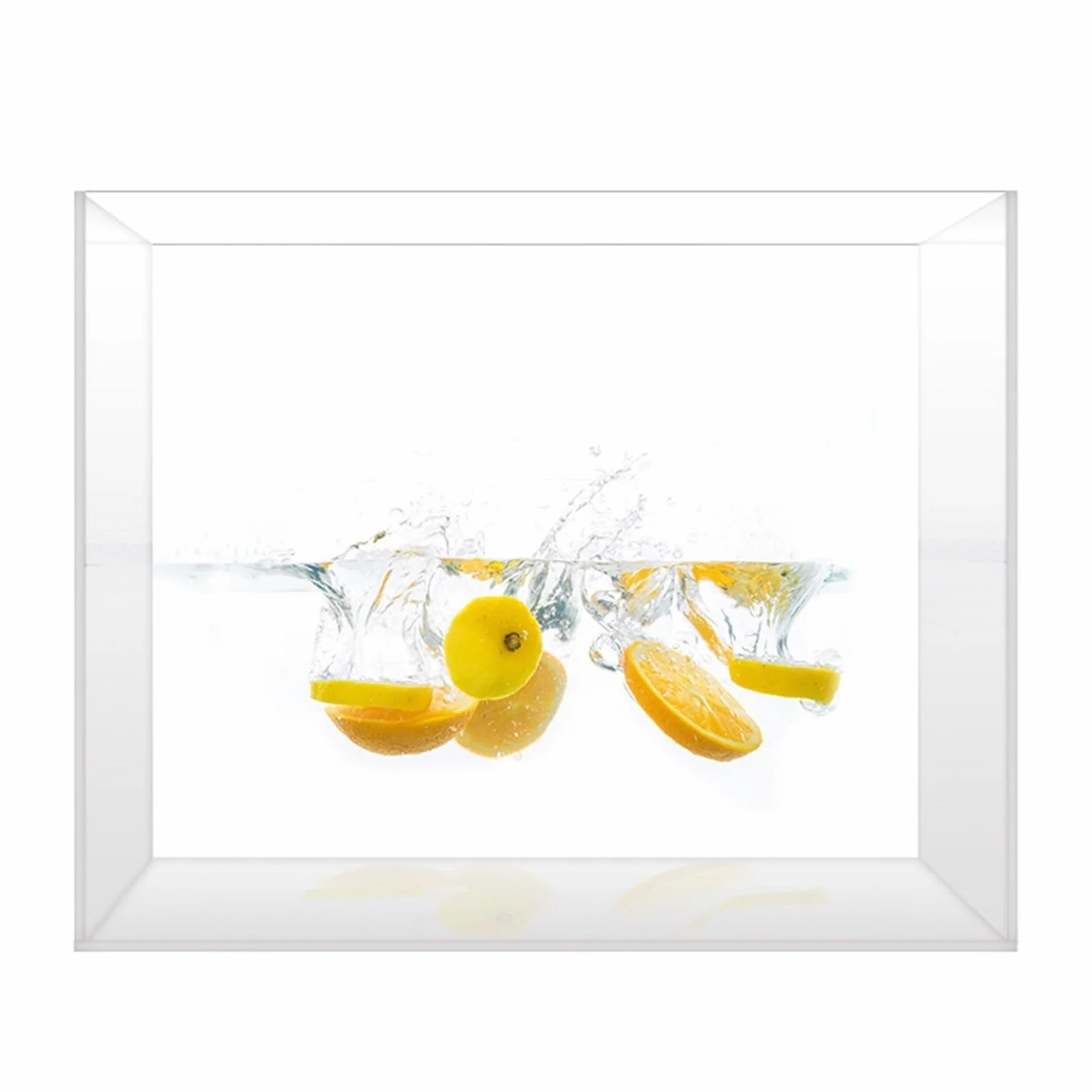 Przezroczysta akrylowa fotografia zbiornik na wodę - płytka umywalka 15 x 10-30 x 20 cm (15 x 9,9 x 20 cm) do profesjonalnej fotografii i wyświetlaczy wodnych