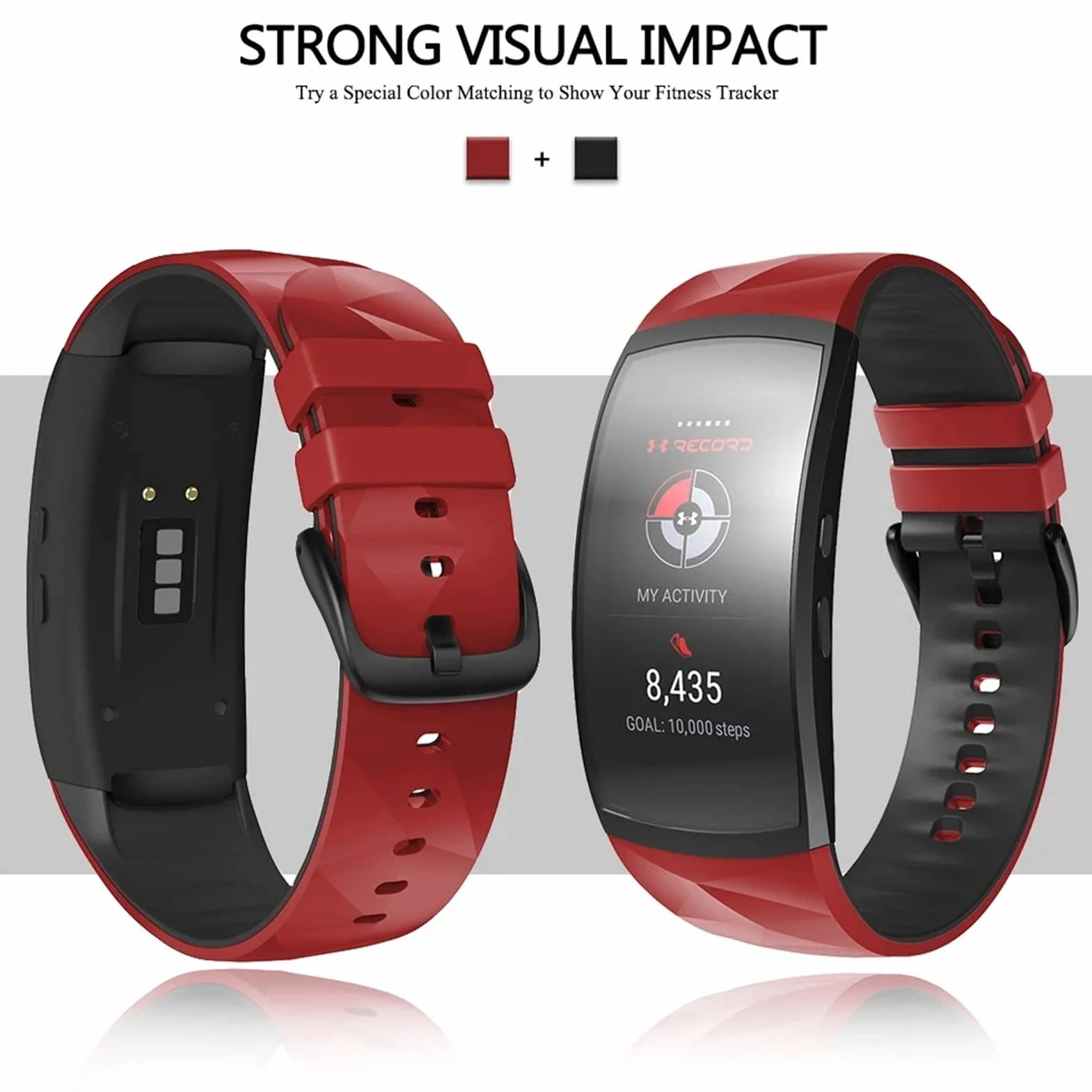 BIANBIANBH Do paska Samsung Gear Fit 2 Pro inteligentna regulowana silikonowa opaska na nadgarstek do paska Gear Fit2 Pro SM-R360 bransoletka na nadgarstek paski sportowe