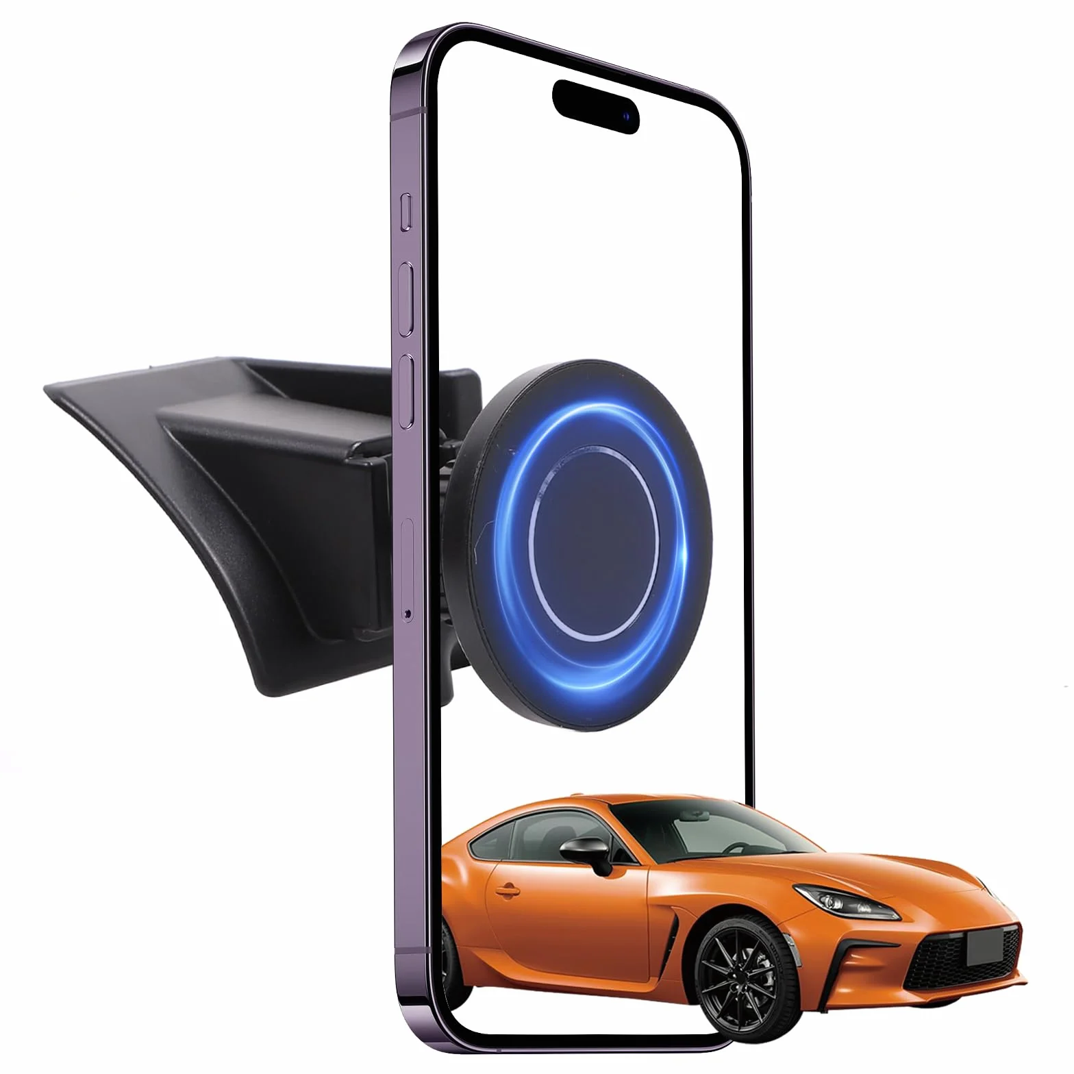 CHEAYAR Samochodowy uchwyt na telefon kompatybilny z Toyota GR86 Subaru BRZ 2022-2025, konsola środkowa, deska rozdzielcza, uchwyt na telefon, magnetyczny uchwyt na telefon, akcesoria (Styl A)