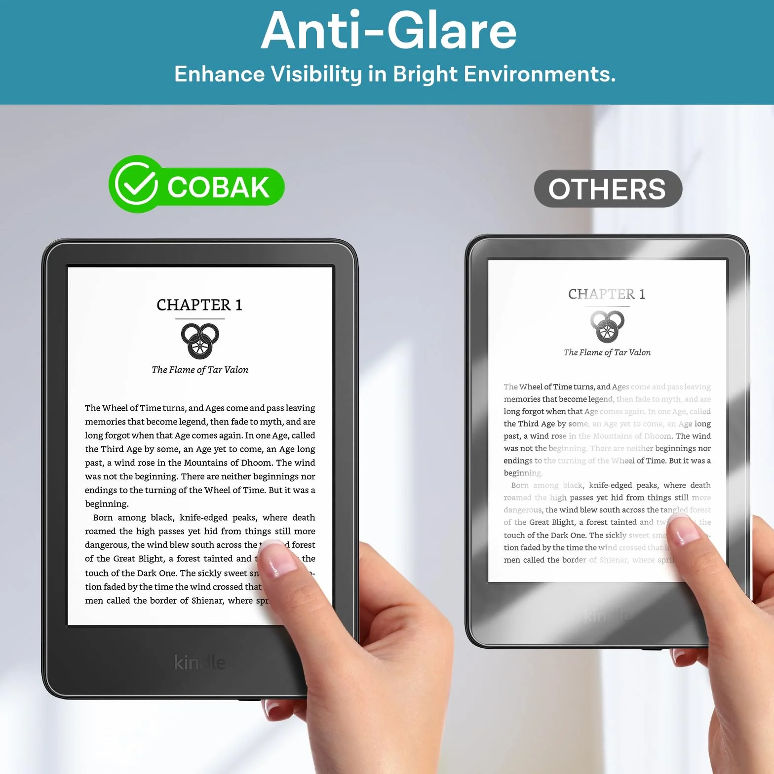 CoBak Matowa Ochrona Ekranu do Kindle 11. Generacji 2024/2022, Kobo Nia, PocketBook – Folia PET 3 sztuki