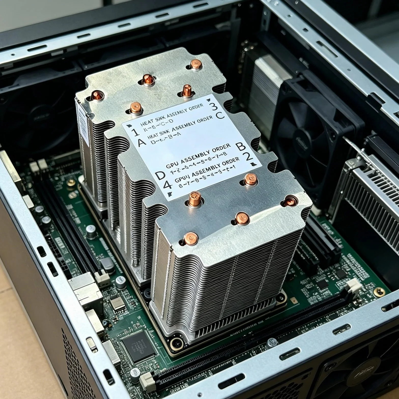 Serwerowe chłodziarki GPU radiator metalowa część chłodząca do V100 P100 SXM2 stacja robocza naprawa sprzętu montażowego