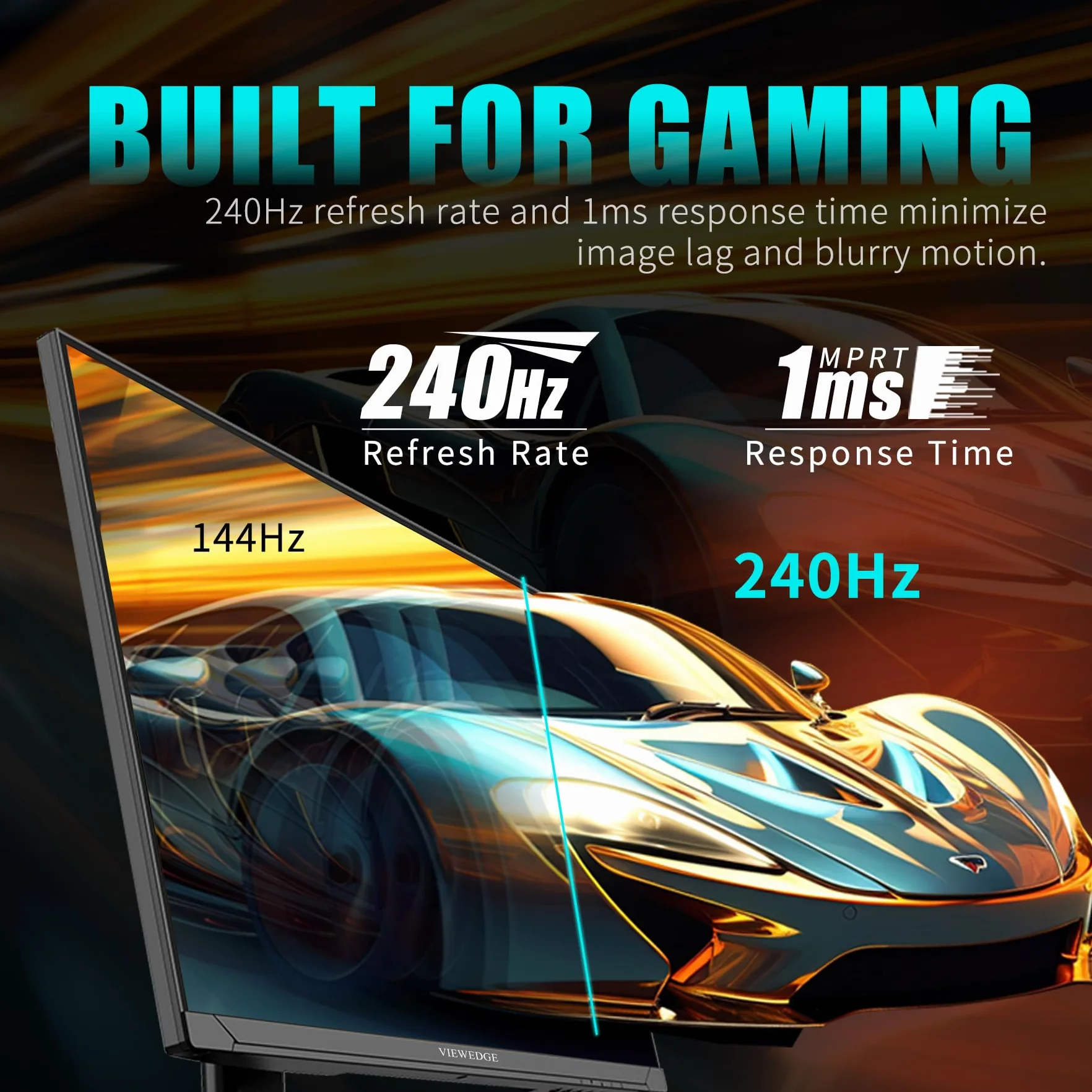 Viewedge 27-calowy monitor gamingowy (1080p 165Hz, 24 cale)