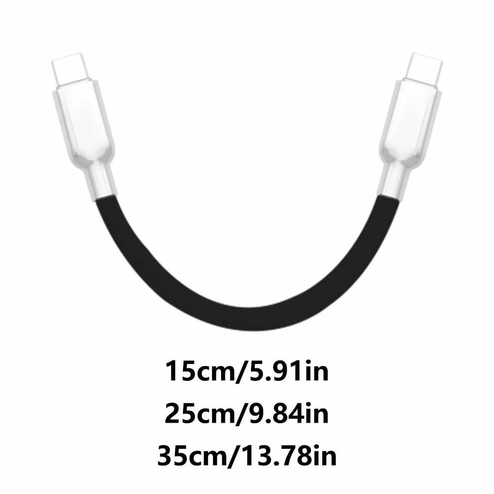 15/25/35 cm długi kabel USB typu C do transmisji danych 240 W kabel do ładowania typu C obsługuje dane