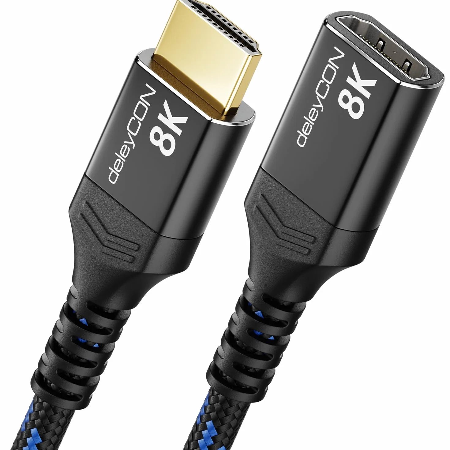 deleyCON 5m 8K HDMI 2.1 Przedłużacz 48Gbps Kabel Przedłużający eARC HDR10+