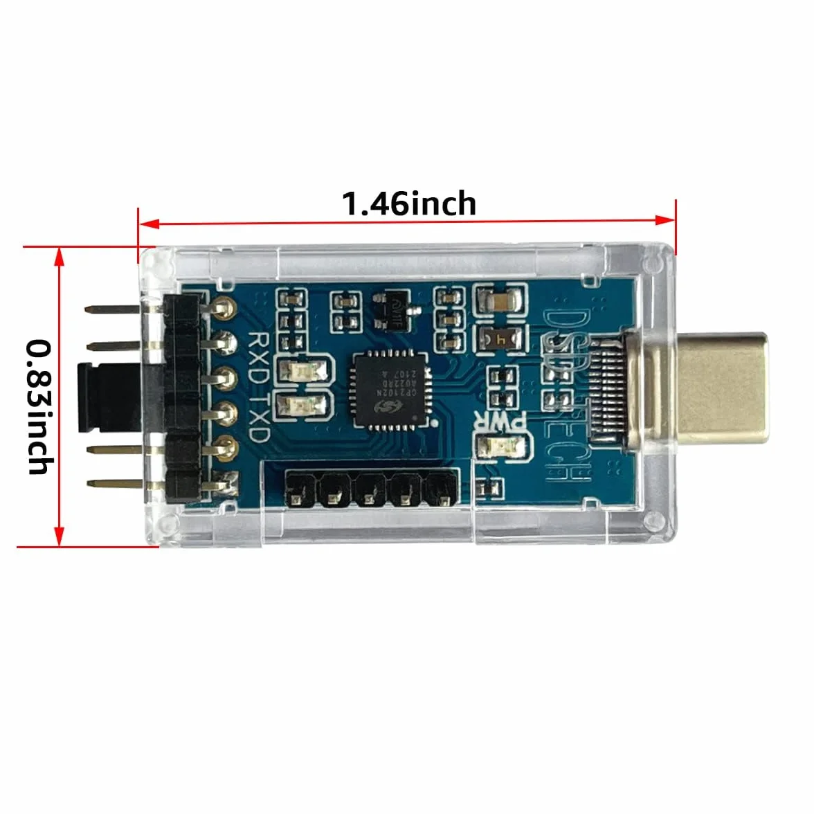 DSD TECH SH-U09B3 Adapter szeregowy USB typu C na TTL z chipem CP2102N