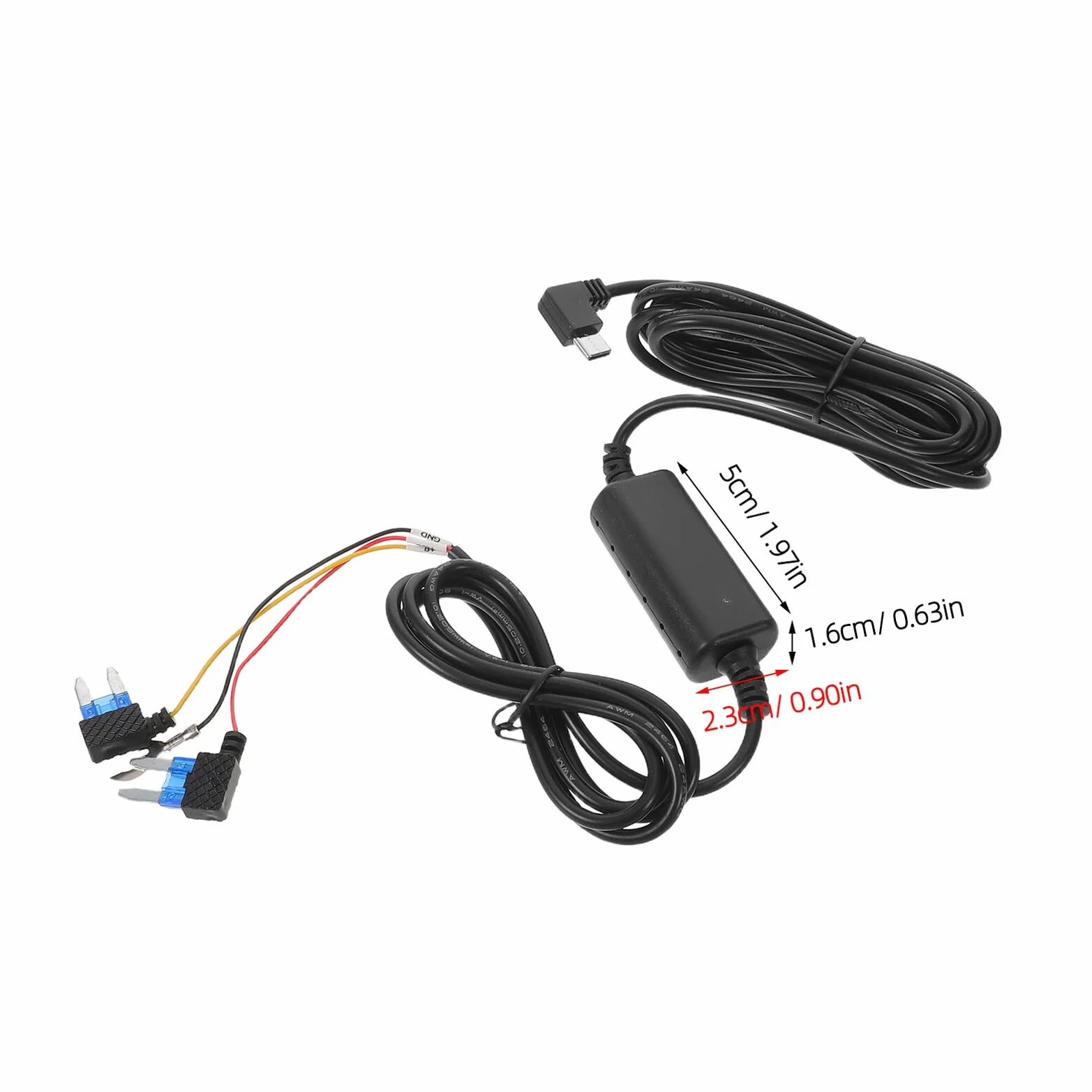 Okablowania Do Kamery Samochodowej Żyłowym Przewodem Acc Kabel Zasilający Usb-c Do Dashcam Stabilne Zasilanie i Ciągłe Nagrywanie Kompatybilny z Większością Pojazdów