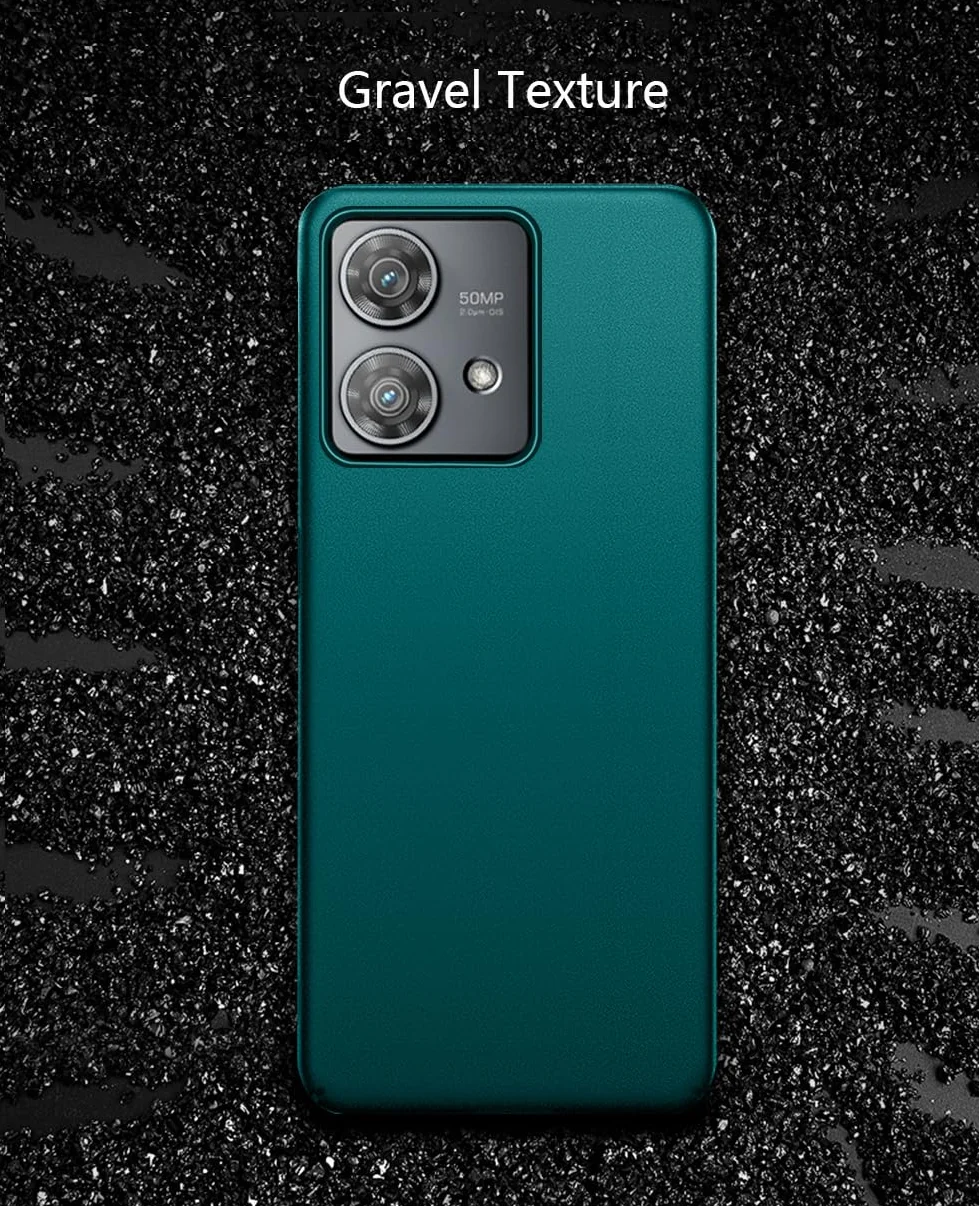 Bastmei Etui do Motorola Moto Edge 40 Neo, ultralekkie, ultracienkie, odporne na zarysowania, antypoślizgowe, ochrona aparatu, matowana tekstura, twarde etui na telefon komórkowy z PC do Motorola
