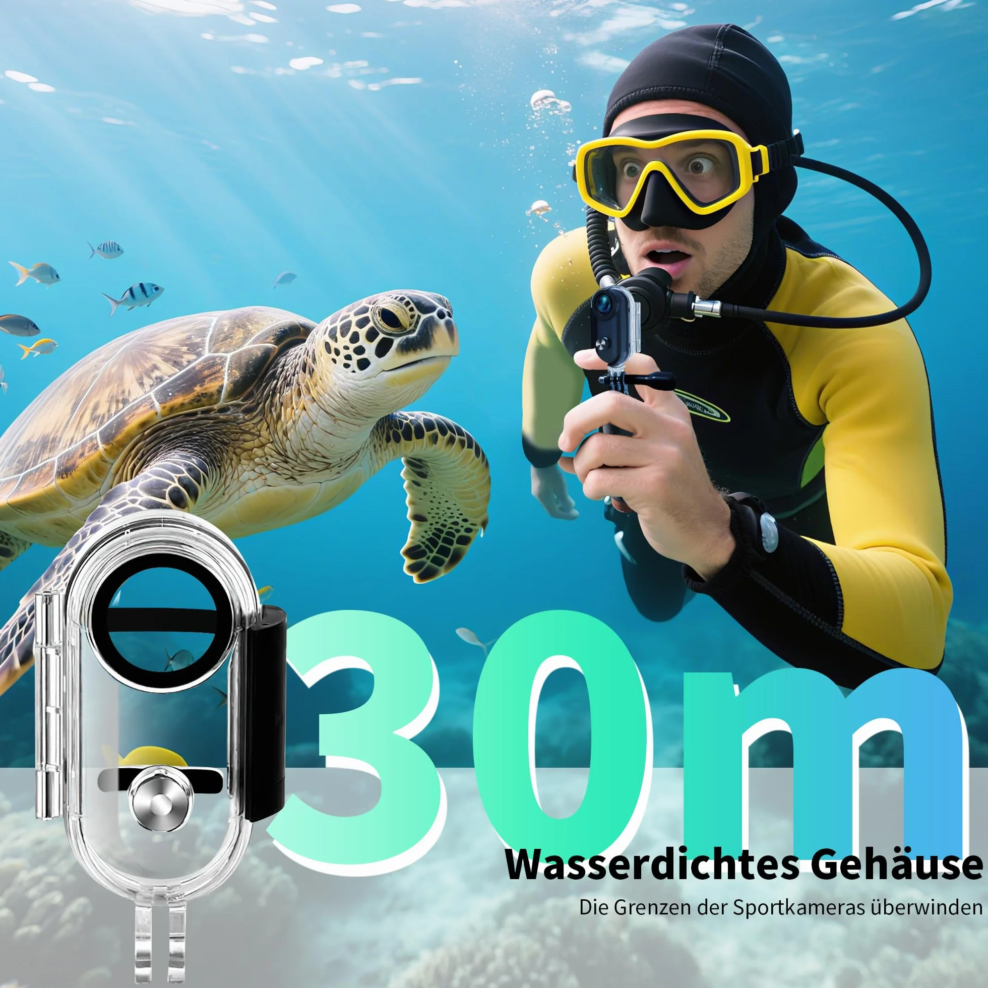 Action Cam 4K WiFi, minikamera do ciała i kasku, na motocykli, kamera sportowa wodoszczelna do 30 m, kamera dla zwierząt domowych, przenośna, bezprzewodowa