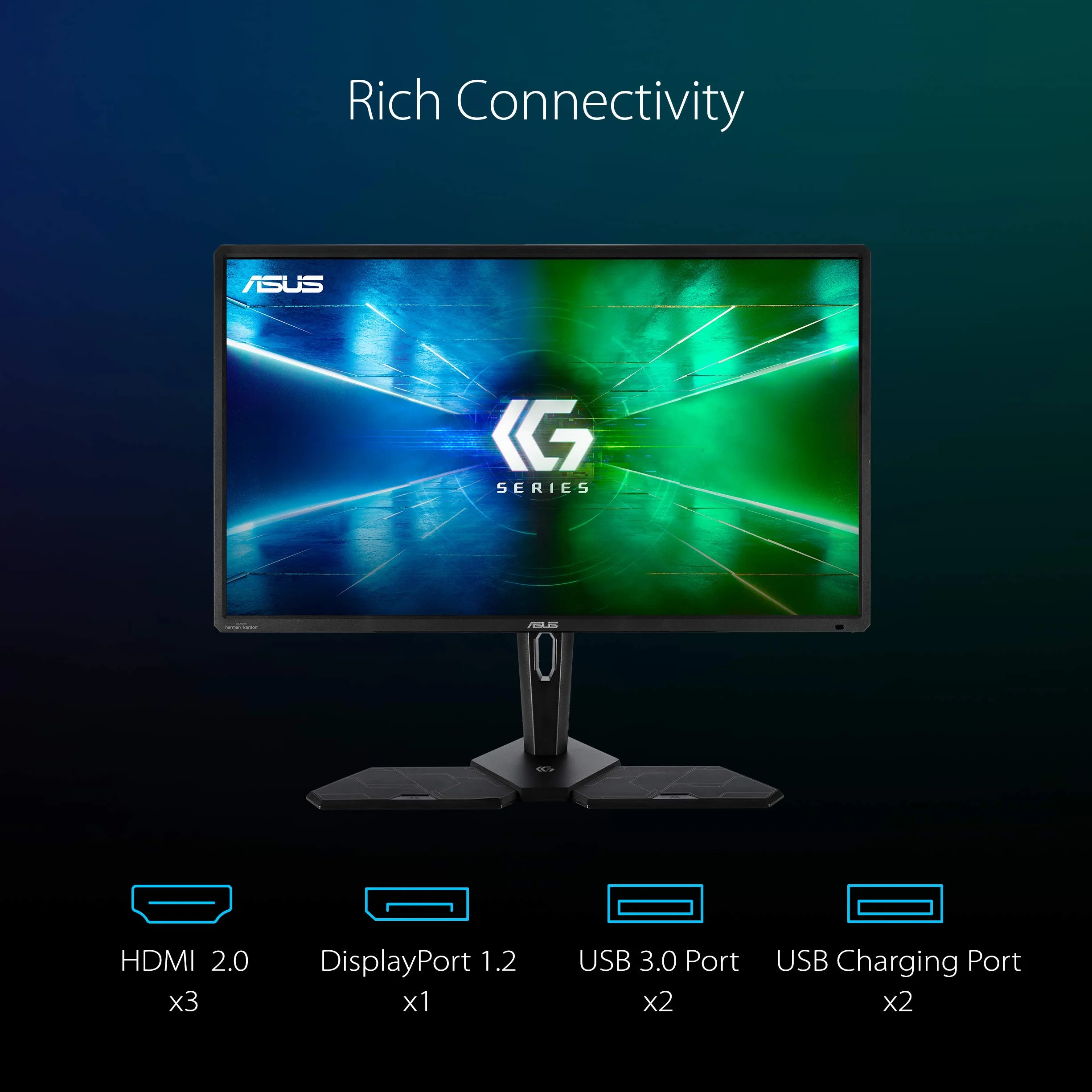 Asus CG32UQ 32 Cale, Monitor Gamingowy 4K (3840 x 2160), Czarny