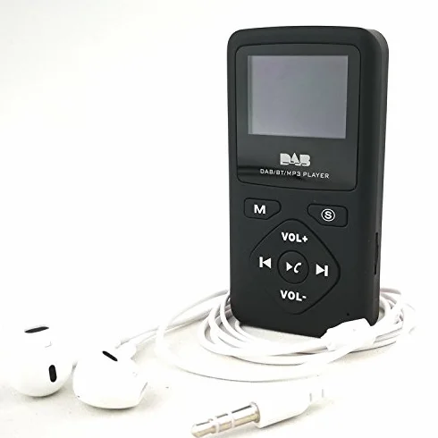 Kieszonkowe radio cyfrowe, Baceyong osobiste radio stereo FM ze słuchawkami MP3 Bluetooth głośnomówiące 4.0 32G, czarne, lekkie, kompaktowe, DAB/DAB 87,5-108 MHz