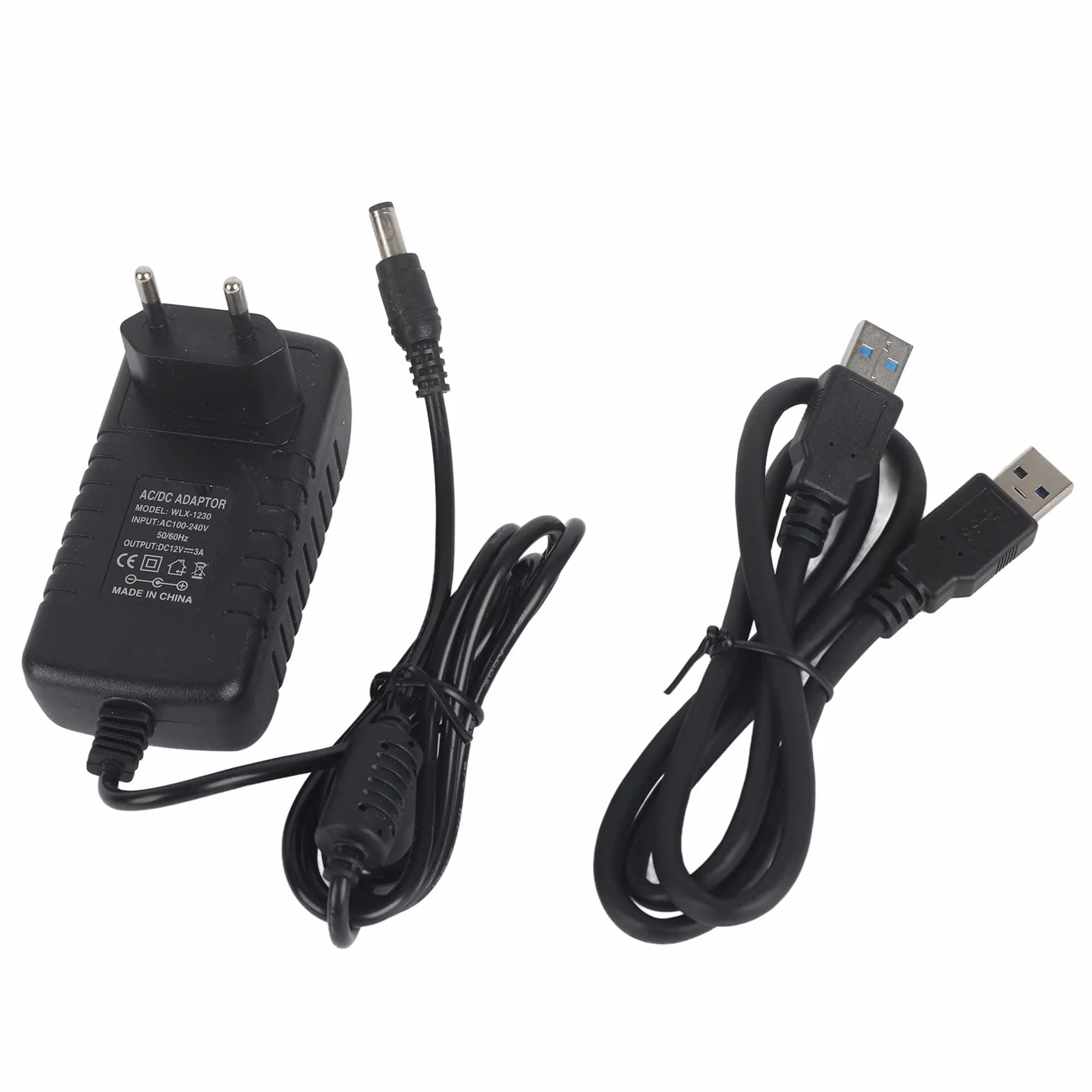 Uniwersalna stacja dokująca USB 3.0 SATA HDD, Dual-Bay-Offline Clone-Hub do dysków twardych 2,5-3,5 cala z transmisją danych USB 3.0-5 Gb/s i obsługą kart pamięci