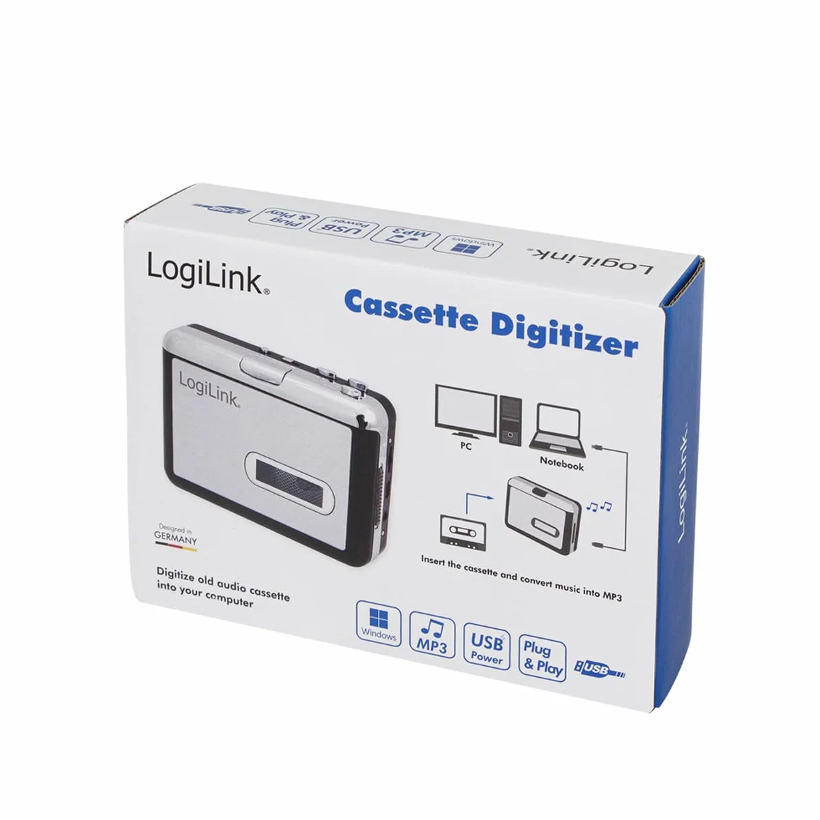 LogiLink UA0156 - digitalizator kasetowy ze złączem USB