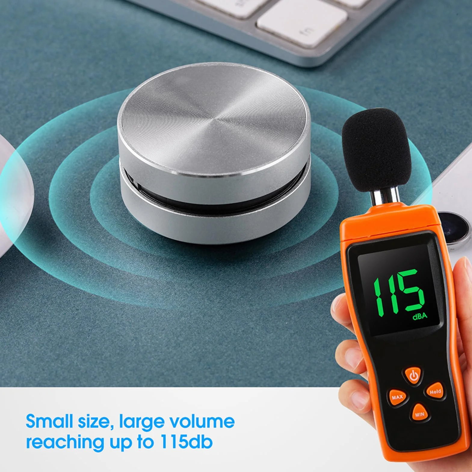 Ejoyous Głośnik przewodnictwa kostnego, Bluetooth, głośnik prysznicowy, stereo, obsługuje radio FM, do muzyki, filmów, gier, podróży, na kemping