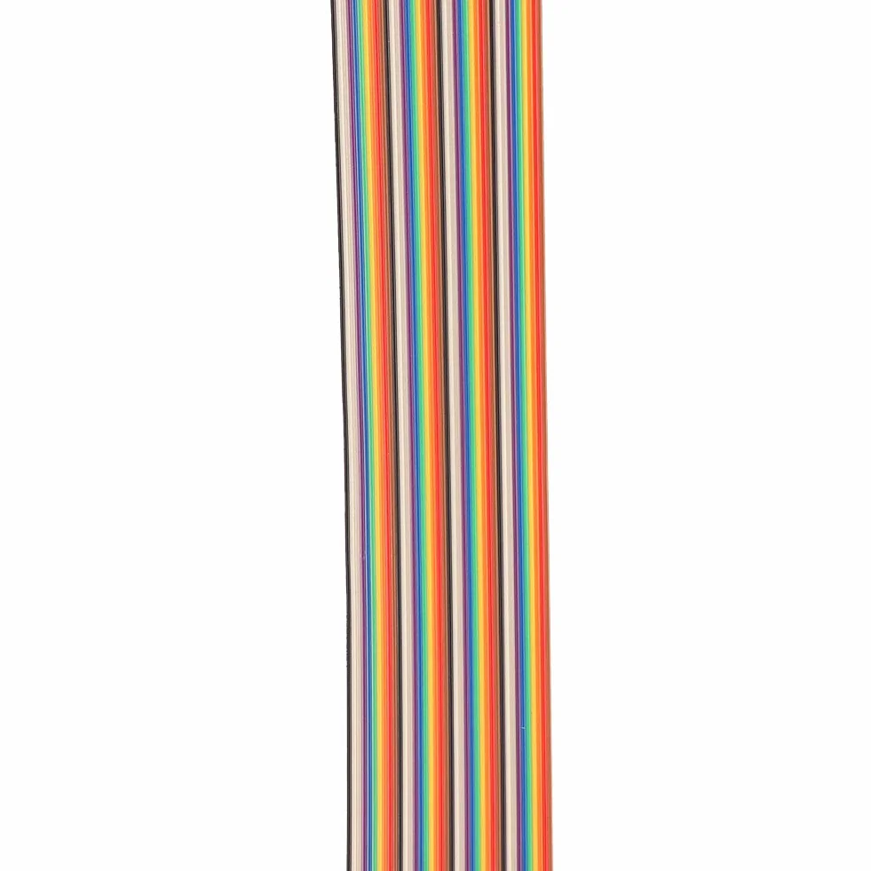 Kolorowy kabel taśmowy Rainbow 40P 1,27 mm Pitch 5,08 cm do złączy wtykowych 5 m