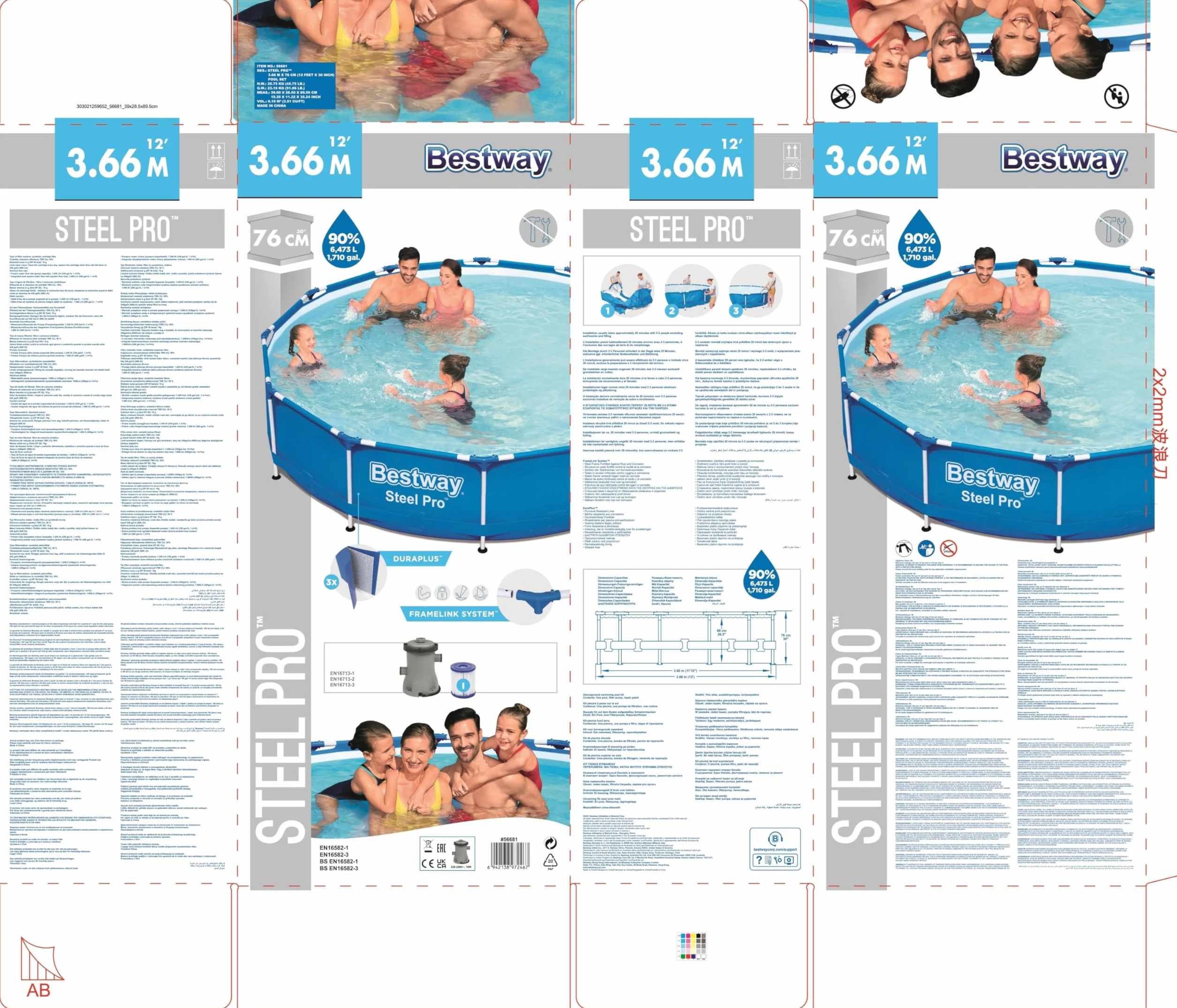 Bestway Steel Pro Pool Set 12' x 30"