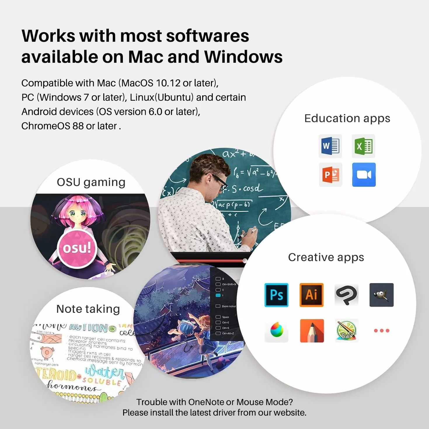 2023 HUION Inspiroy 2 mały tablet do rysowania z kółkiem przewijania, 6 spersonalizowanych klawiszy, rysik bez baterii do sztuki cyfrowej, projektowania, edycji zdjęć, tablet graficzny 6 x 4 cale,