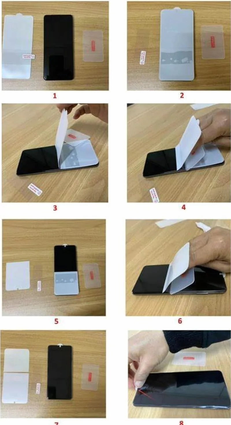 6 sztuk do serii iPhone - 4 folie ochronne hydrożelowe 2 z przodu i 2 tylne 3D + 2 szkło hartowane do aparatu z miękkiej folii, lepsze niż szkło hartowane (iPhone 8 Plus)