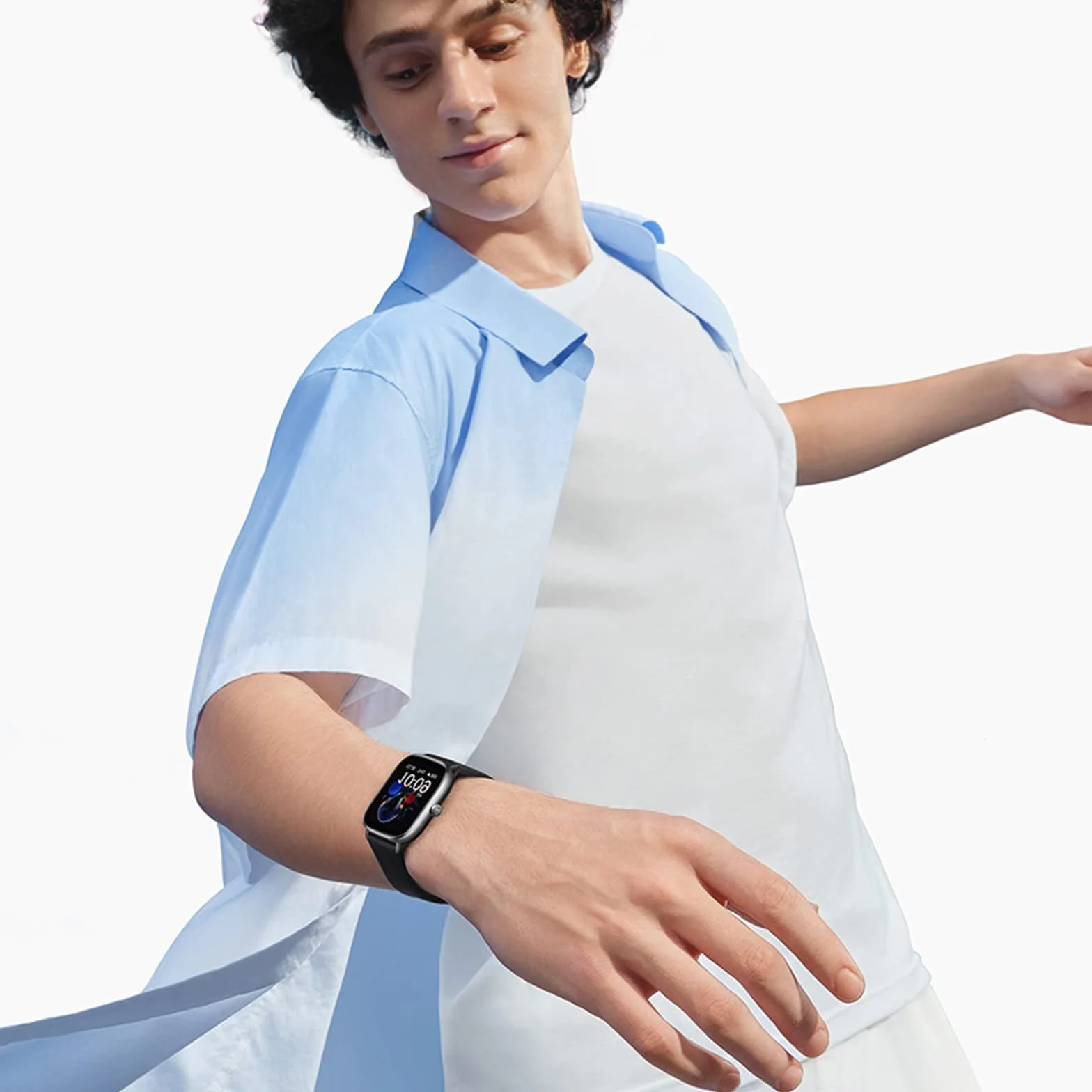 Higgs Pasek 20mm do Amazfit GTS 4 Mini GTS 2 2e 3 4 42mm Bip U Pro Bip S Lite, Silikonowy Sportowy Biały