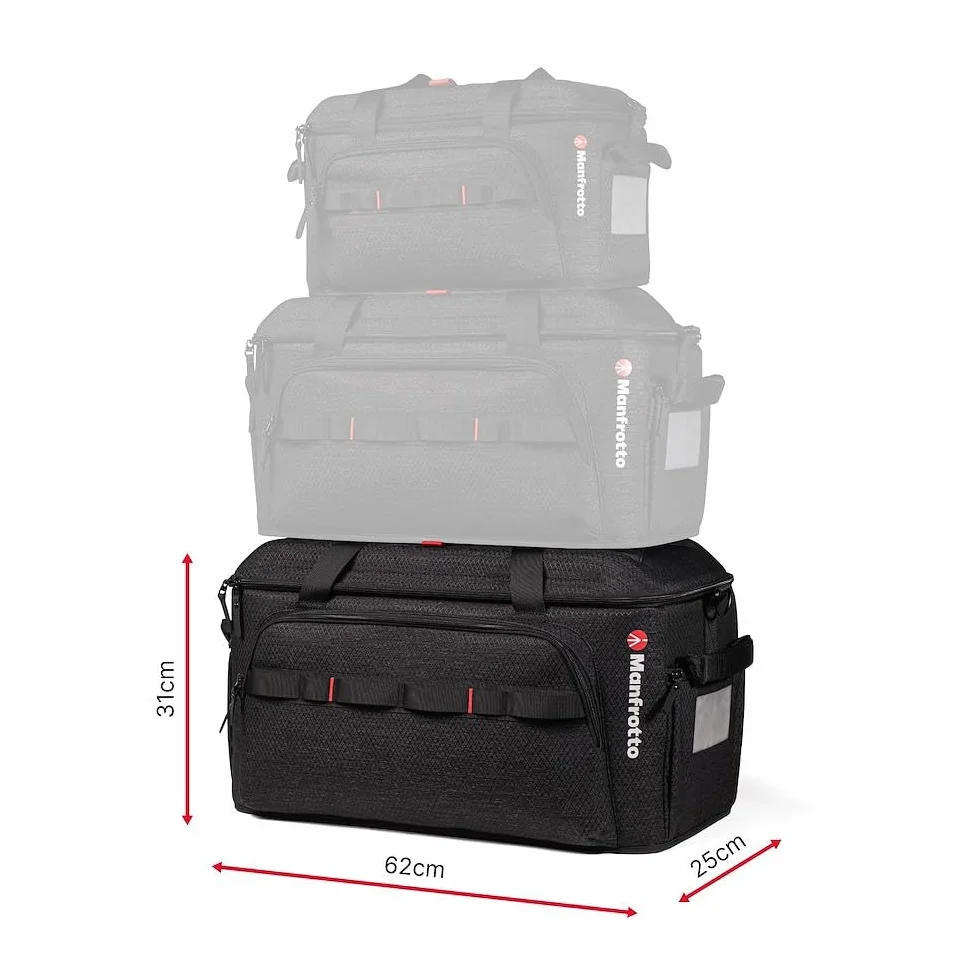 Manfrotto Pro Light Cineloader Large, Torba na Ramię, Torba Kinematograficzna i Kamera, Profesjonalne Funkcje Wideo, Dostęp Górny, Ciemny Szary, Duży Rozmiar