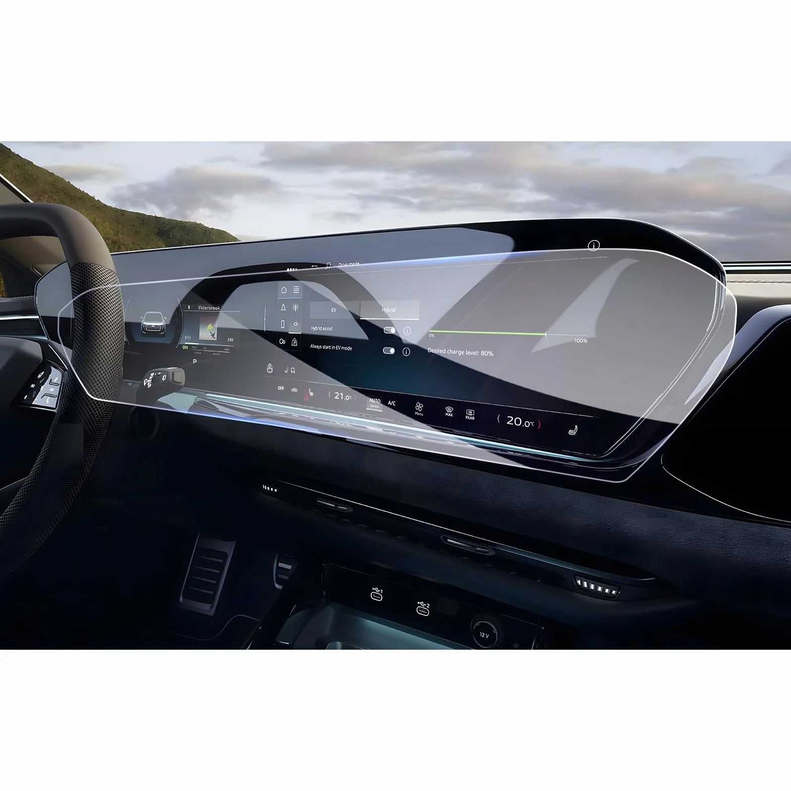 GAFAT Folia ochronna na wyświetlacz kompatybilna z nowością 2026 Audi A5 Q5 A6 Q6 e-tron 2027, folia ochronna do 14,5" MMI Touch i wirtualnego kokpitu 11,9", akcesoria do ekranu dotykowego