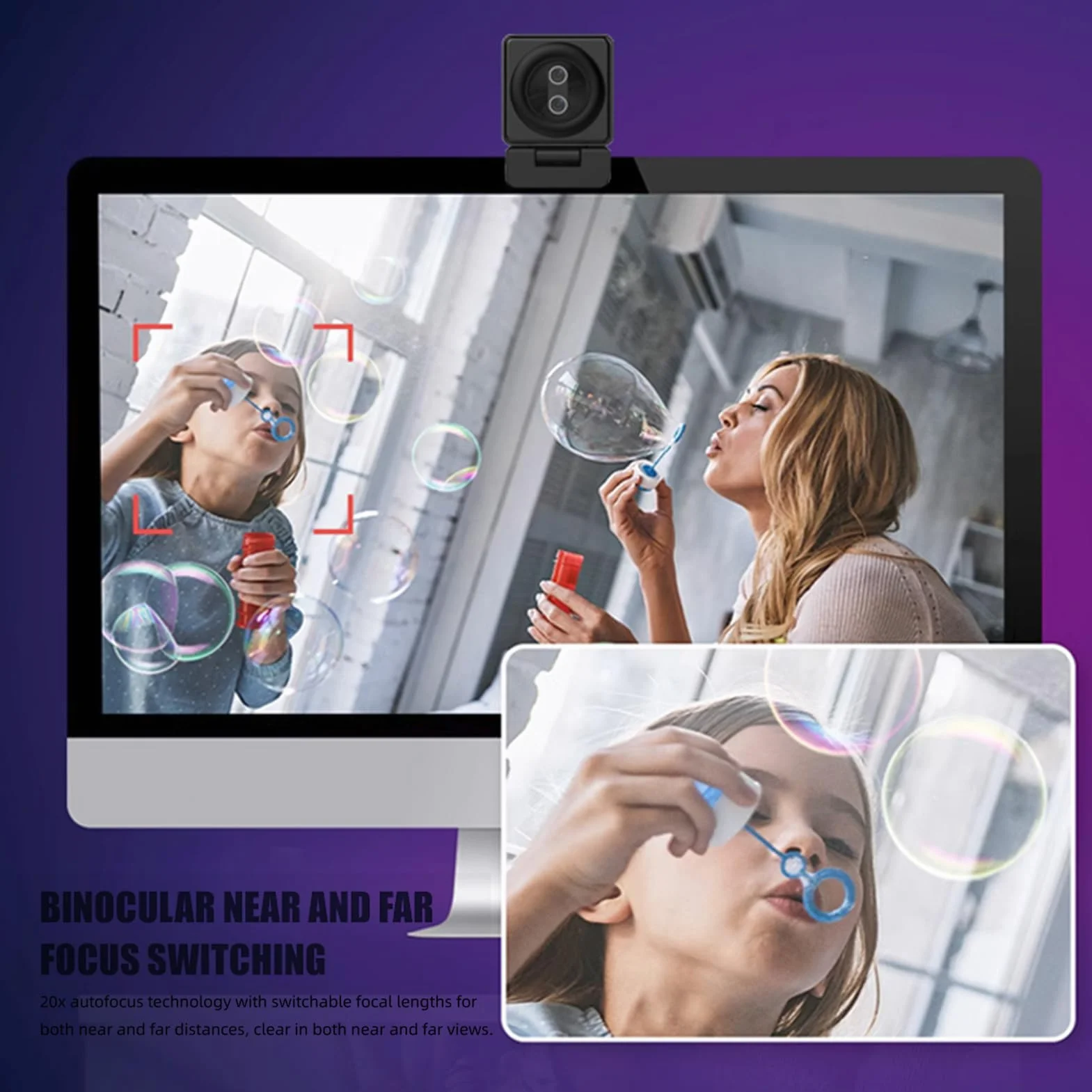 ZJchao Kamera Internetowa Plug and Play z Pilotem, Czujnik CMOS 4K, Szeroki Kąt 110°, Mikrofon z redukcją Szumów do Wideokonferencji, Transmisji na żywo, Nauczania Online (BLACK)
