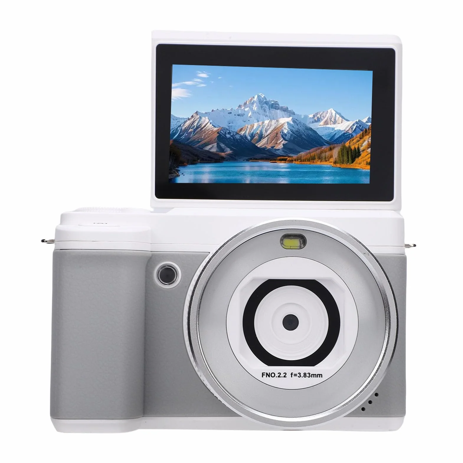 Aparat Cyfrowy 80 MP z Ekranem Obracanym o 180°, Zoomem 18X, Wi-Fi, lampą błyskową, rozdzielczością 80 MP do Krajobrazów i Portretów z Filtrami, baterią litową, 3,0-calowym