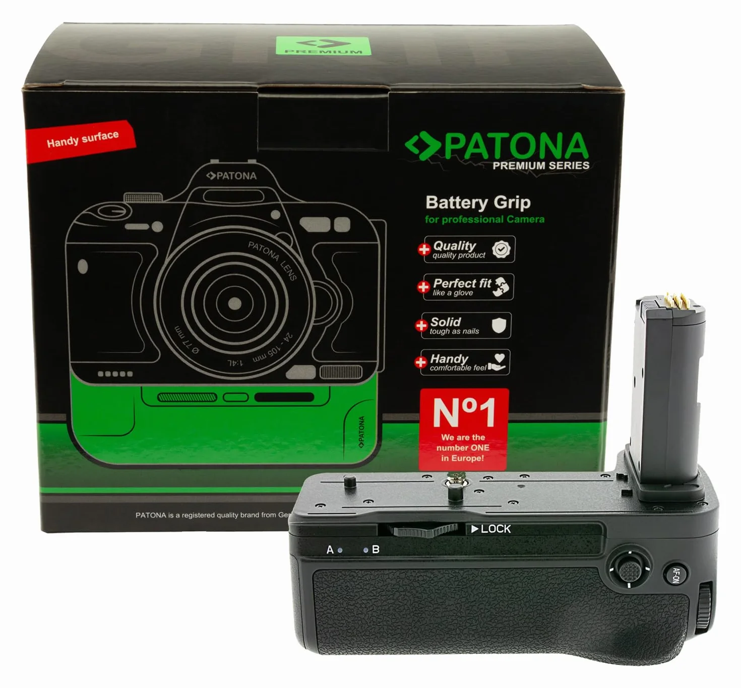PATONA Premium Grip bateryjny do Nikon MB-N14, Z6 III Battery Grip | Komora na 2X EN-EL15c/EN-EL15b/EN-EL15a, grip pionowy ergonomiczny, antypoślizgowy z pilot IR