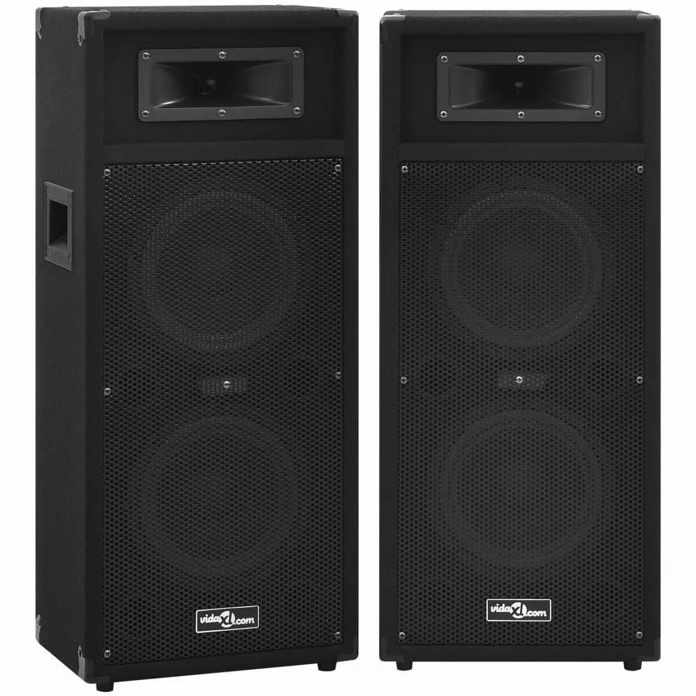 vidaXL Profesjonalne, sceniczne głośniki pasywne HiFi, 2 szt., 1000 W, głośnik sceniczny, kolumna głośnikowa, profesjonalny głośnik sceniczny